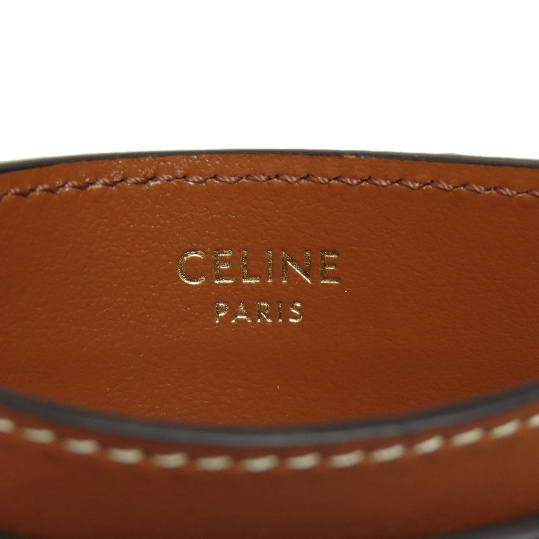 Leather CELINE Triomphe Card Case - 7