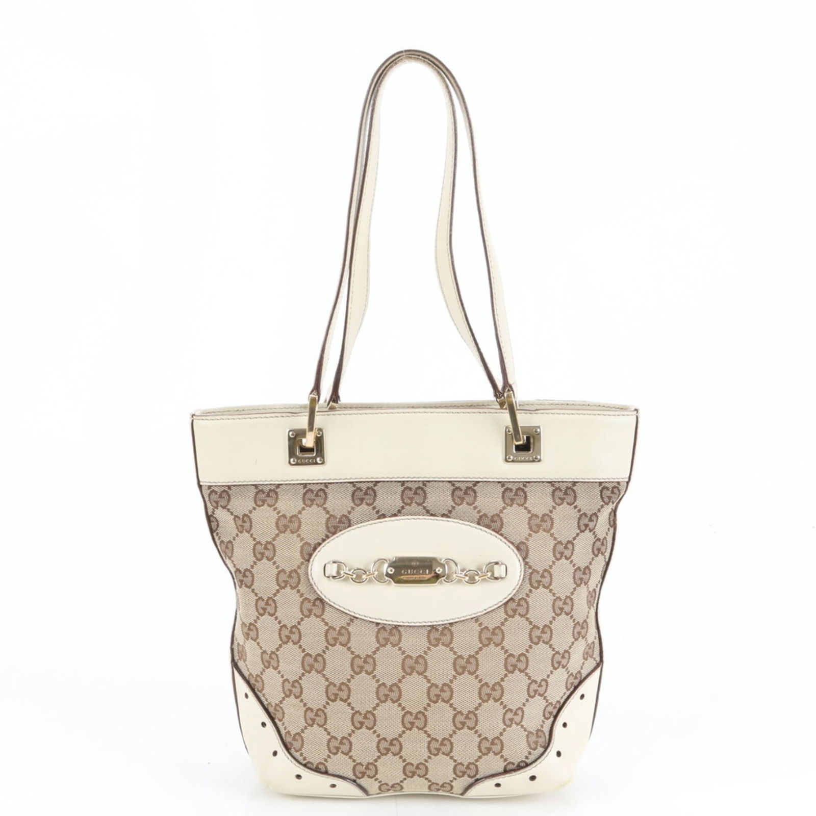 Canvas - Gucci Handbag - Shoulder Bag - Tote Bag Leather (1 of 9)