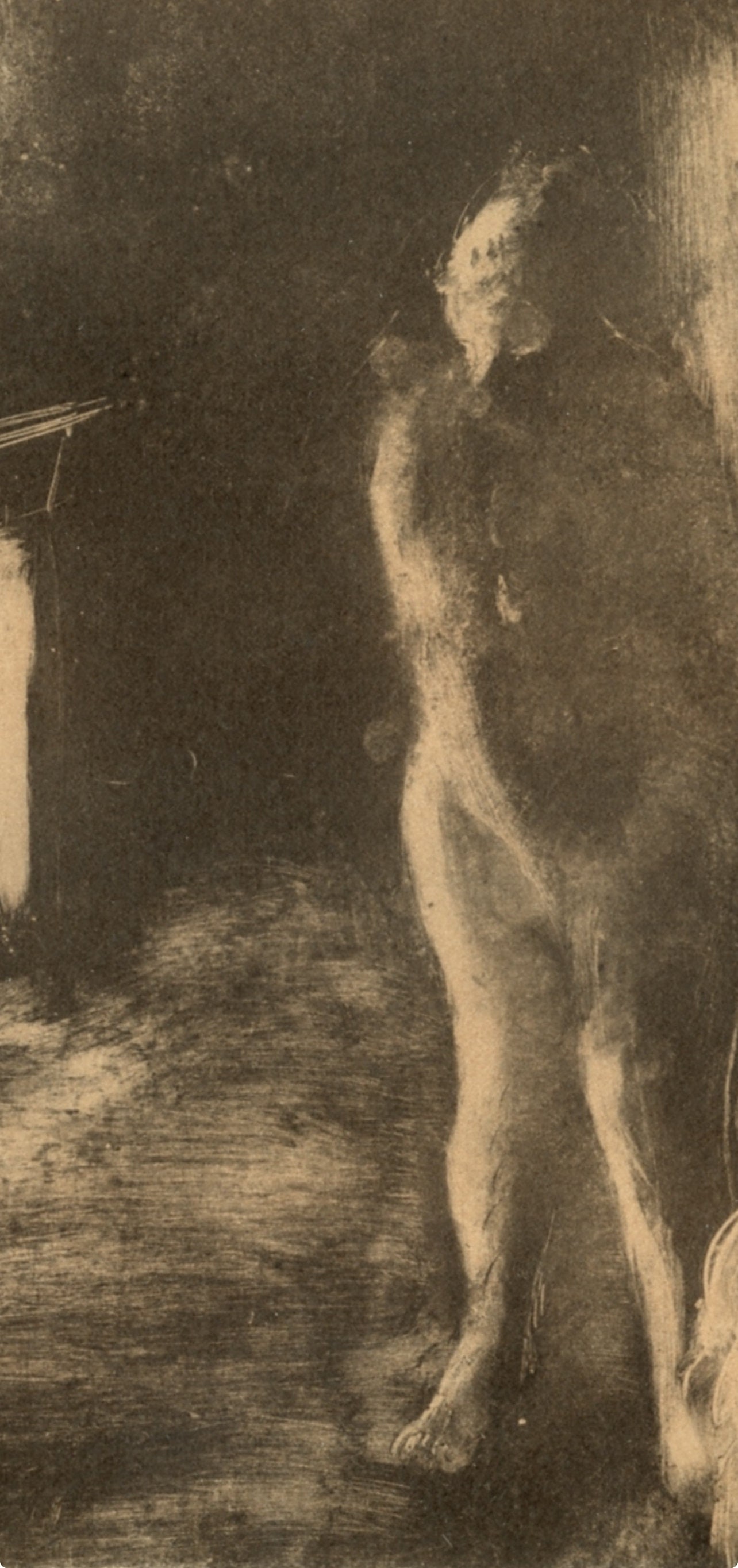 Monotype - Edgar Degas - Devant la Cheminee - E. Degas Monotypes - 2