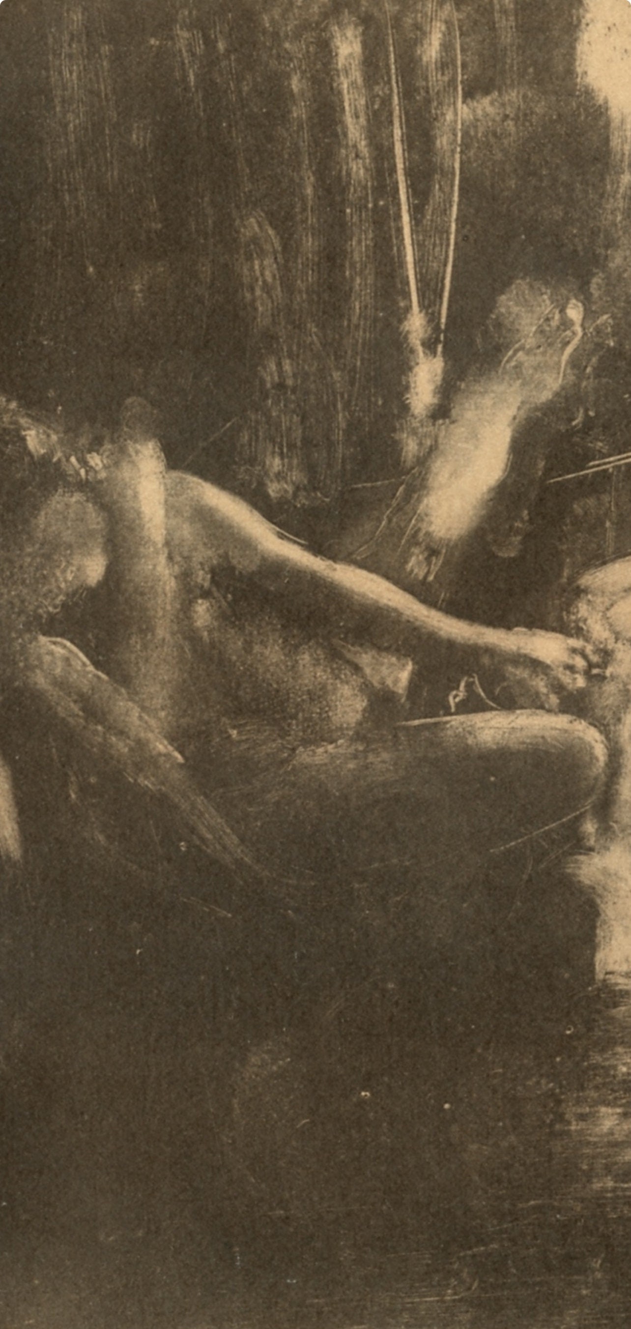 Monotype - Edgar Degas - Devant la Cheminee - E. Degas Monotypes - 4