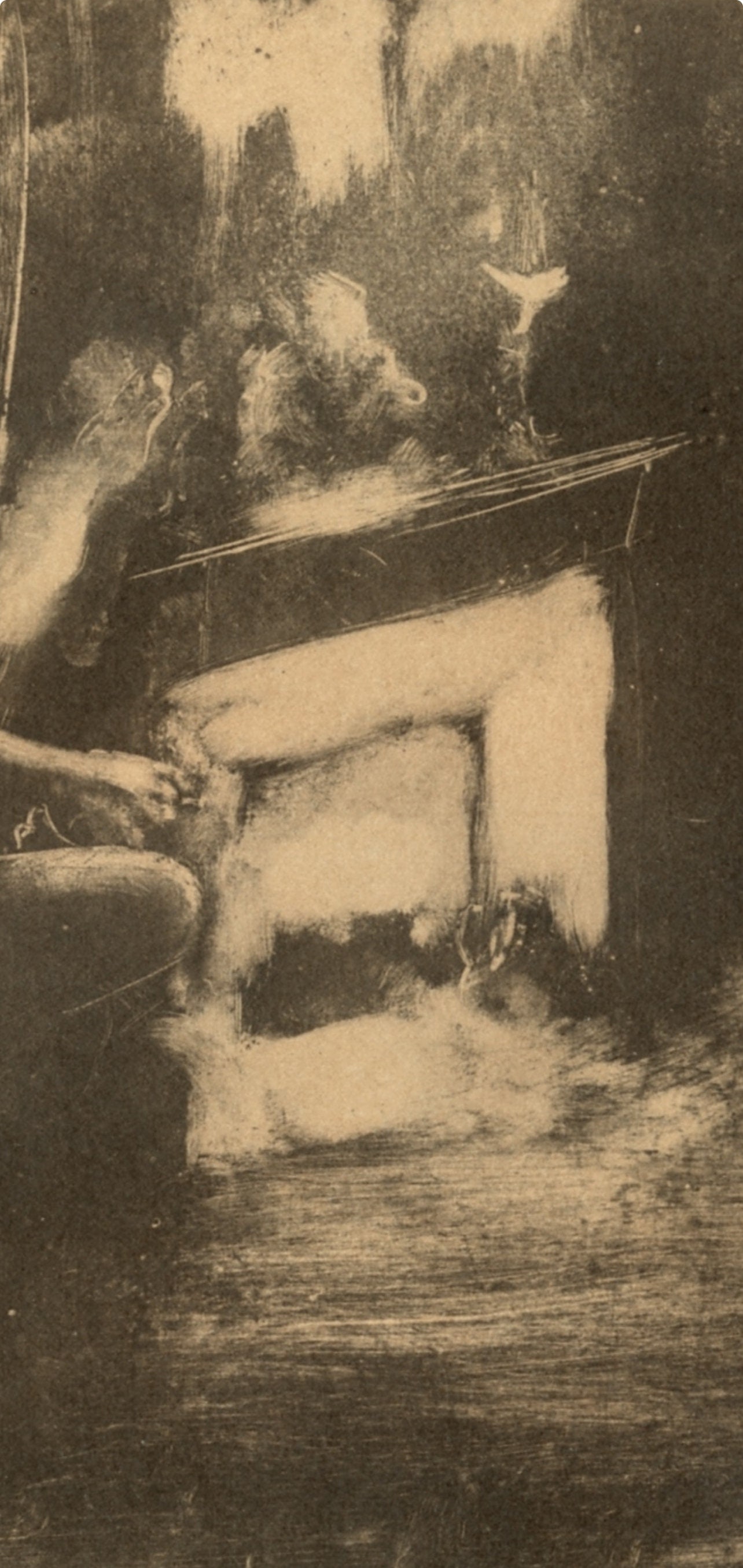 Monotype - Edgar Degas - Devant la Cheminee - E. Degas Monotypes - 5