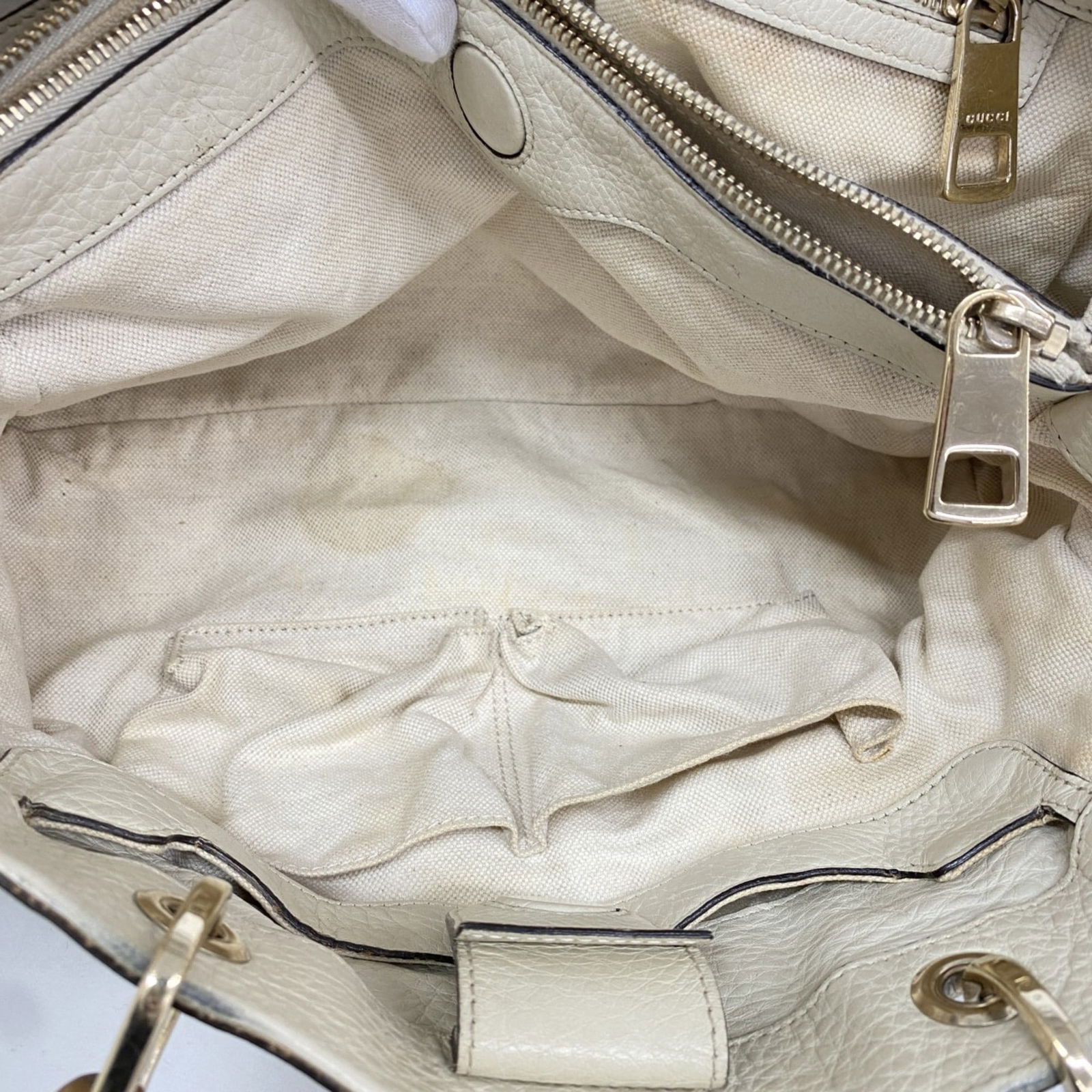 Leather Gucci Handbag - 4