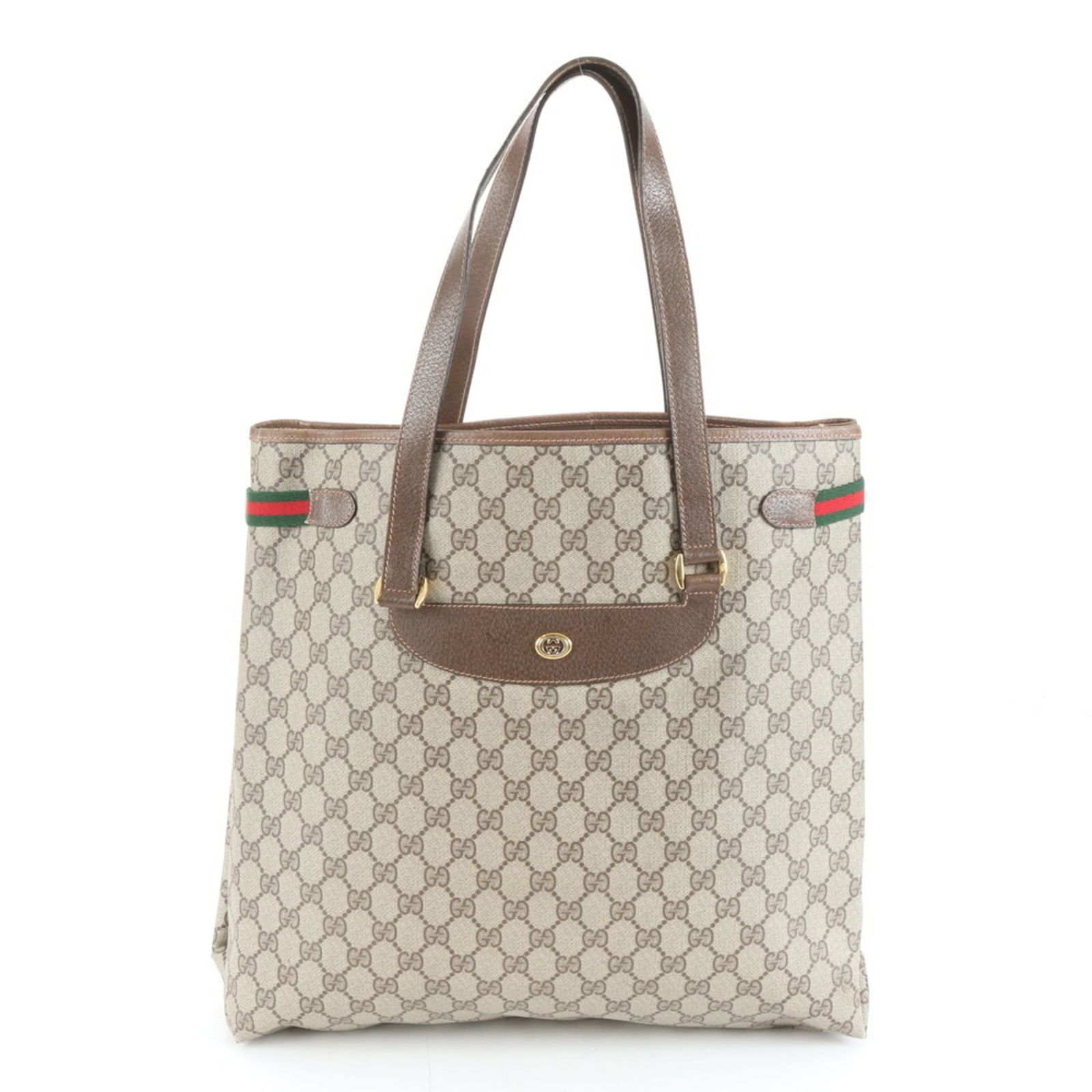 Coated Canvas - Gucci Shoulder Bag - Tote Bag Leather (1 of 9)