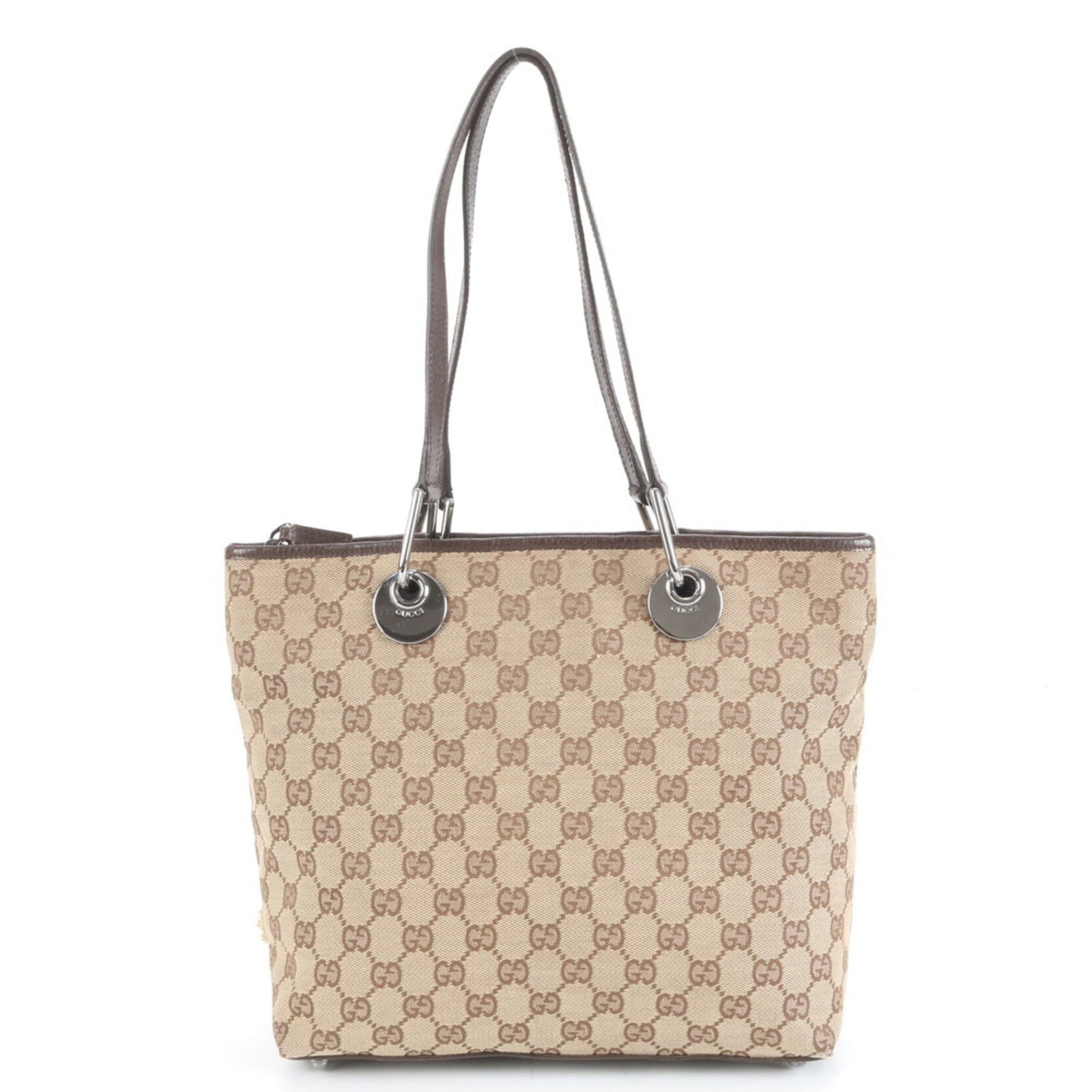 Canvas - Gucci Handbag - Shoulder Bag - Tote Bag Leather (1 of 9)