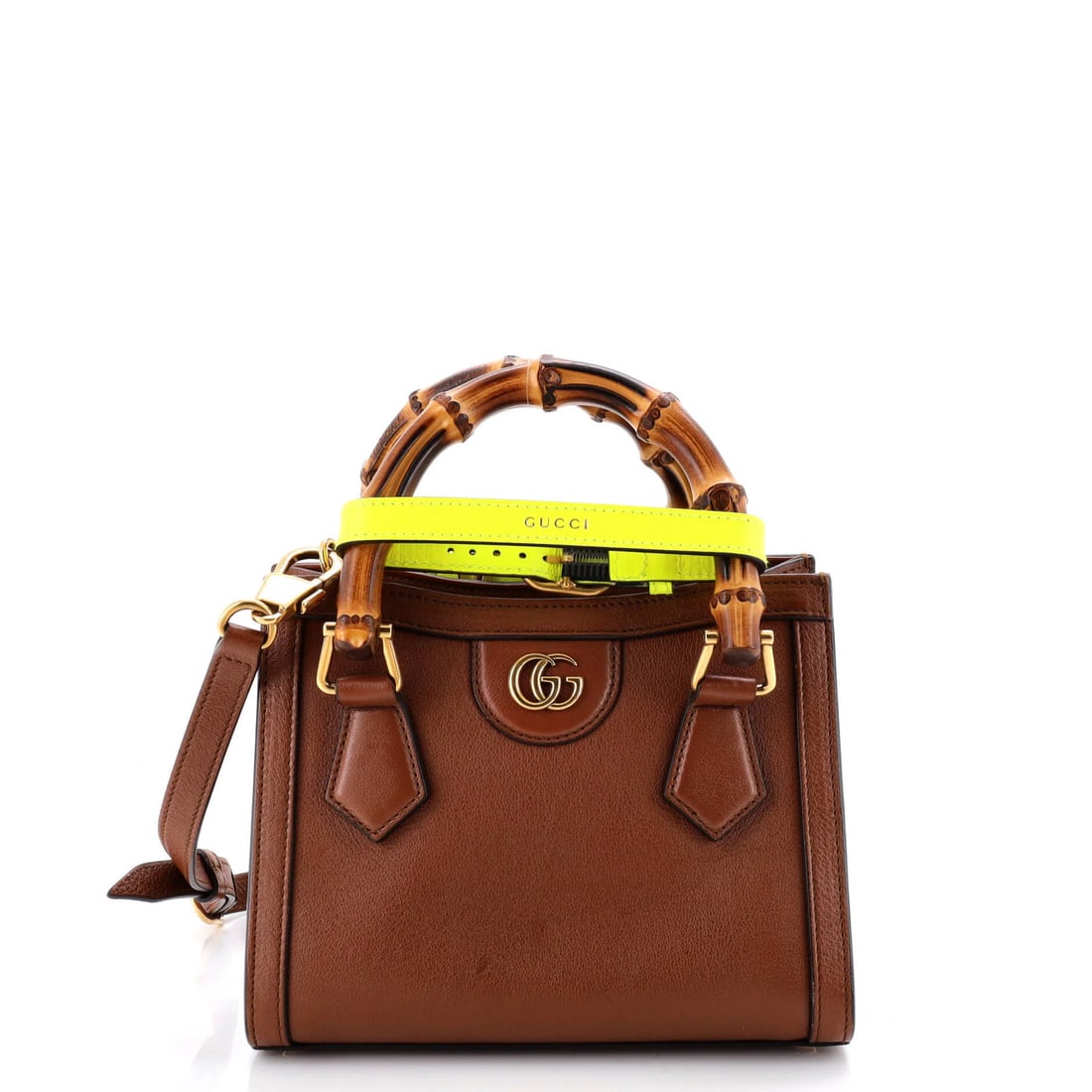 Mini Gucci Diana NM Bamboo Handle Tote Leather: Mini Gucci Diana NM Bamboo Handle Tote Leather This listing features Mini Gucci Diana NM Bamboo Handle Tote Leather. Item specifics are provided below. Item Specifics: Brand: Gucci Exterior Material: