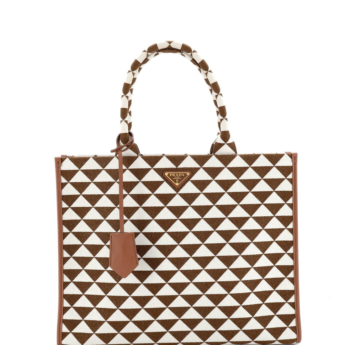 Large Prada Symbole Shopper Tote Jacquard (1 of 5)