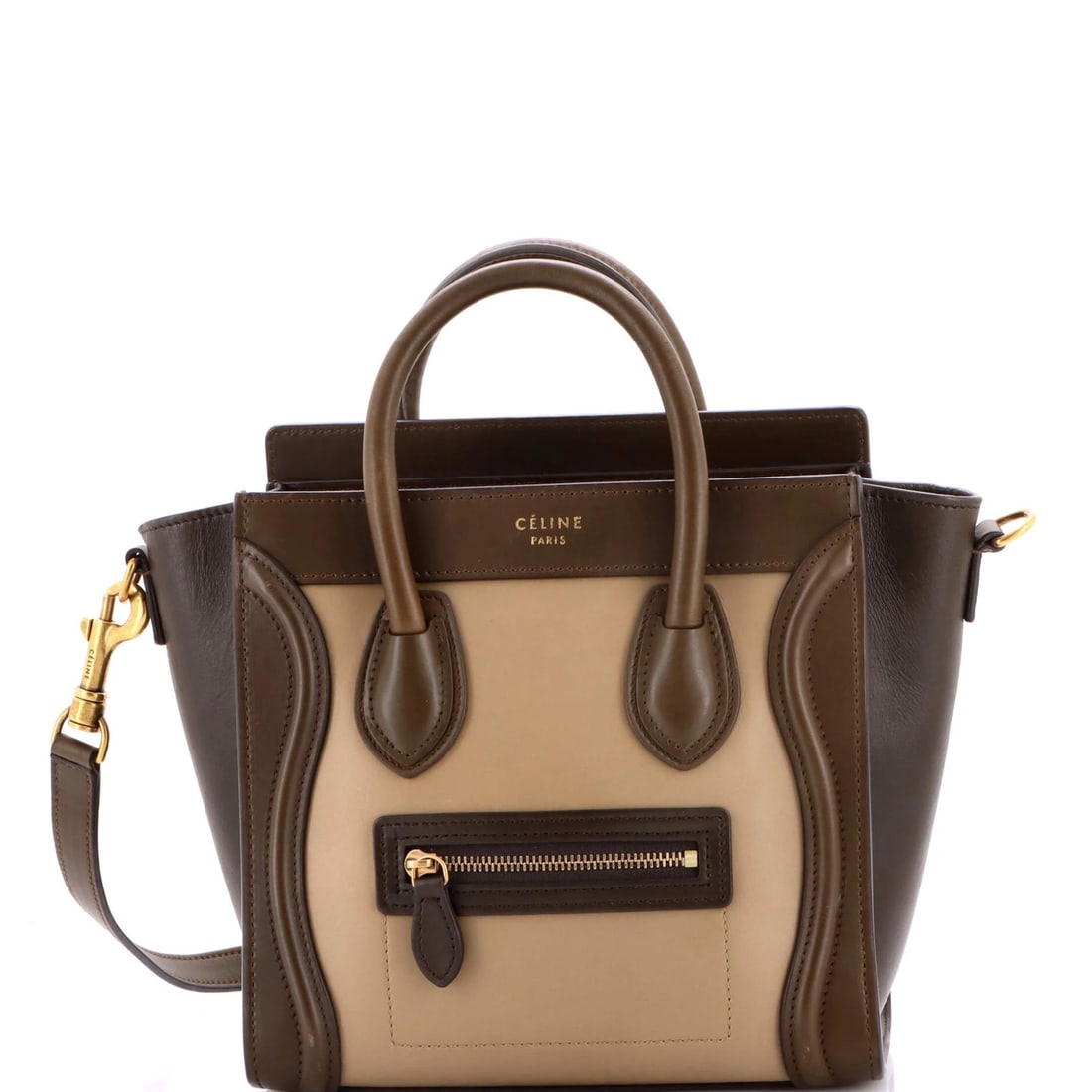 Nano Celine Bicolor Luggage Bag Smooth Leather: Nano Celine Bicolor Luggage Bag Smooth Leather This listing features Nano Celine Bicolor Luggage Bag Smooth Leather. Item specifics are provided below. Item Specifics: Brand: Celine Exterior