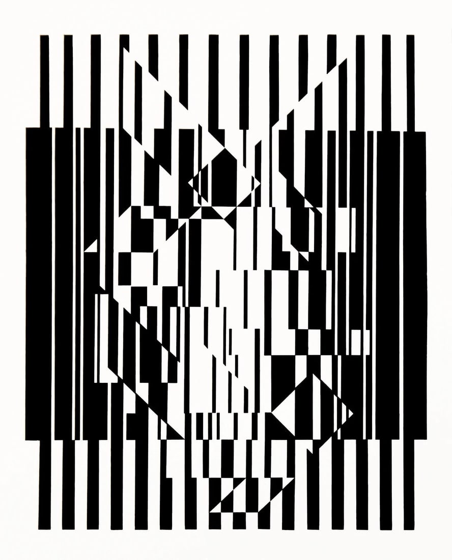 Hliogravure - Victor Vasarely - Composition - Linaires (1 of 5)