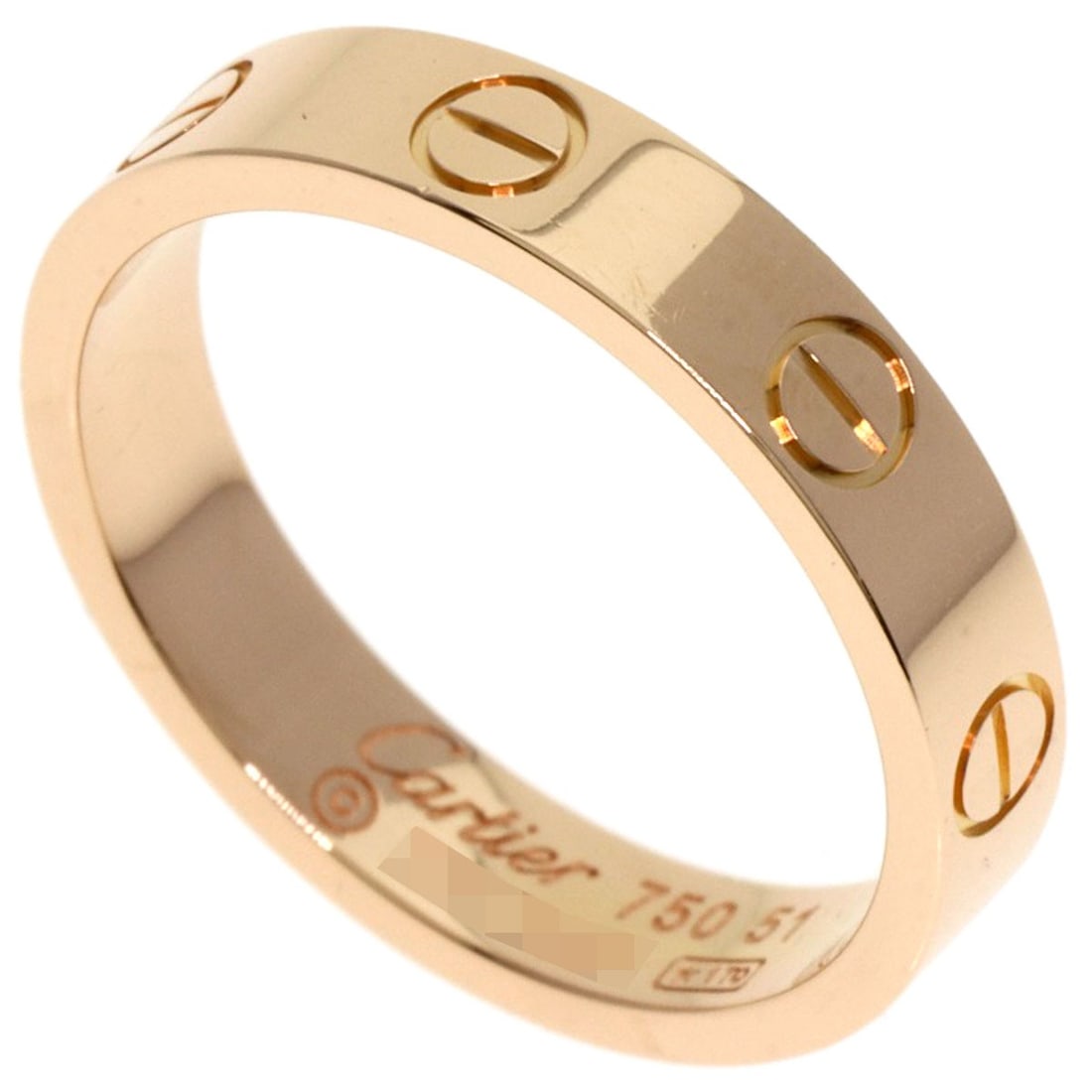 Gold CARTIER mini love ring #51 Ring K18 Pink: Gold CARTIER mini love ring #51 Ring K18 Pink This listing features Gold CARTIER mini love ring #51 Ring K18 Pink. Item specifics are provided below. Item Specifics: Brand: CARTIER Style: Ring