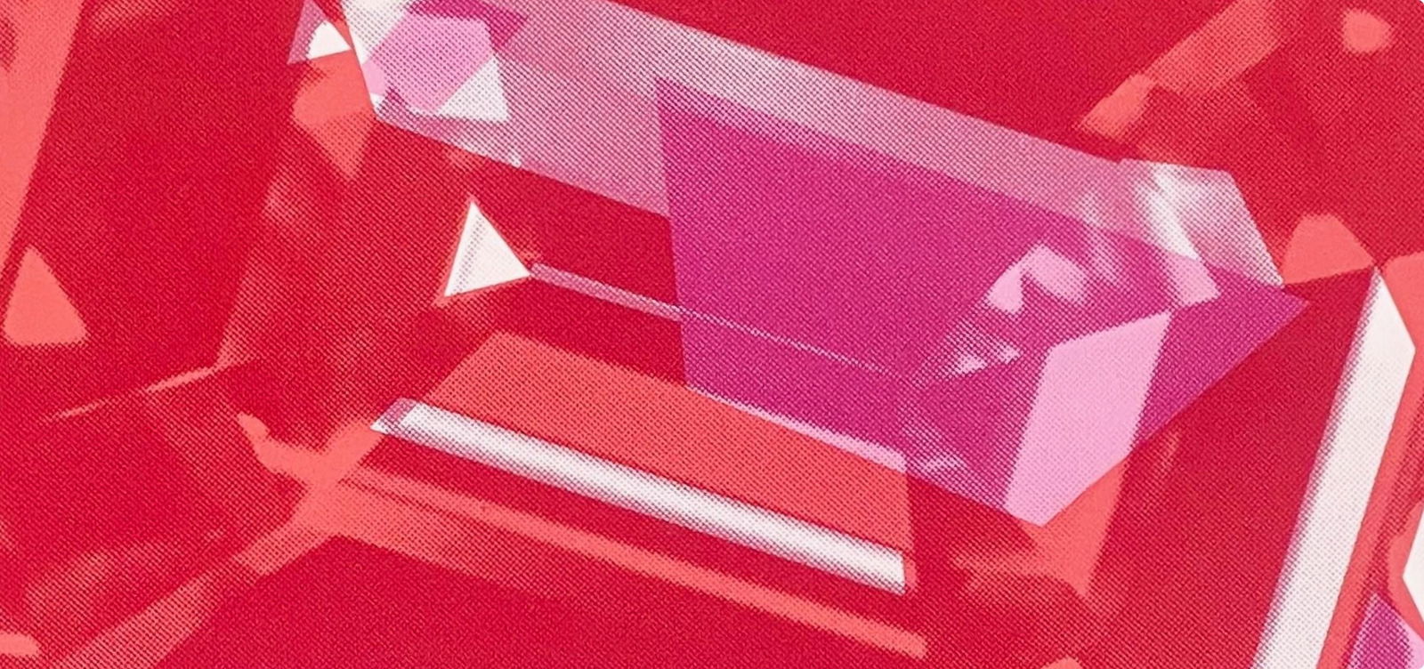 Silkscreen - Richard Bernstein - Ruby - Signed - 4