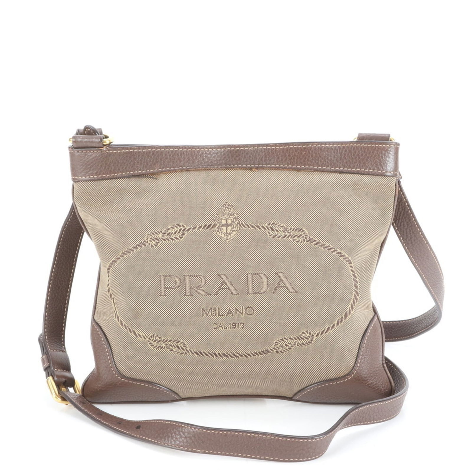 Leather - Prada Shoulder Bag Canvas: Leather - Prada Shoulder Bag Canvas This listing features Leather - Prada Shoulder Bag Canvas. Item specifics are provided below. Item Specifics: Brand: Prada Type: Shoulder Bag Material: Canvas ,