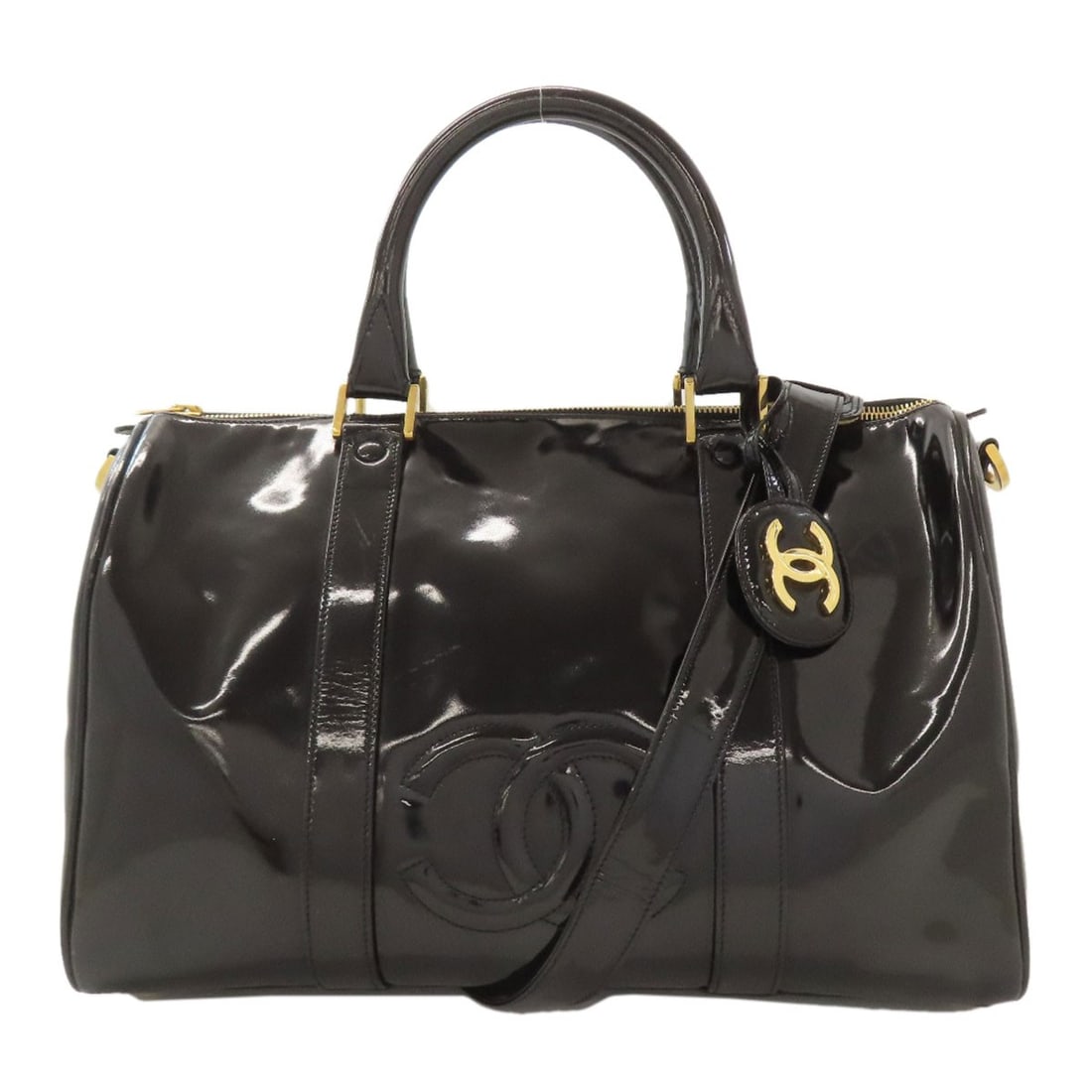 Enamel CHANEL COCO Mark 2WAY GoldHardware Boston bag: Enamel CHANEL COCO Mark 2WAY GoldHardware Boston bag This listing features Enamel CHANEL COCO Mark 2WAY GoldHardware Boston bag. Item specifics are provided below. Item Specifics: Brand: CHANEL