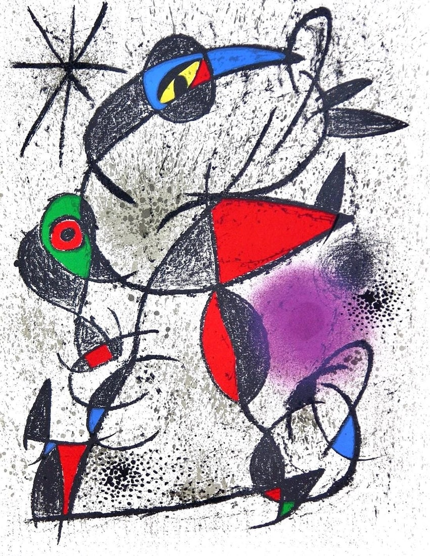 Lithograph - Joan Miro - Faillie du calcaire (Cramer 156; Mourlot 840) - Souvenirs et Portraits (1 of 8)