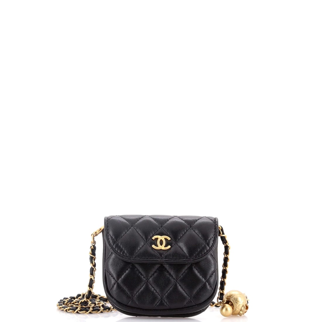 Mini Chanel Pearl Crush Waist Bag Quilted Lambskin: Mini Chanel Pearl Crush Waist Bag Quilted Lambskin This listing features Mini Chanel Pearl Crush Waist Bag Quilted Lambskin. Item specifics are provided below. Item Specifics: Brand: Chanel Exterior M