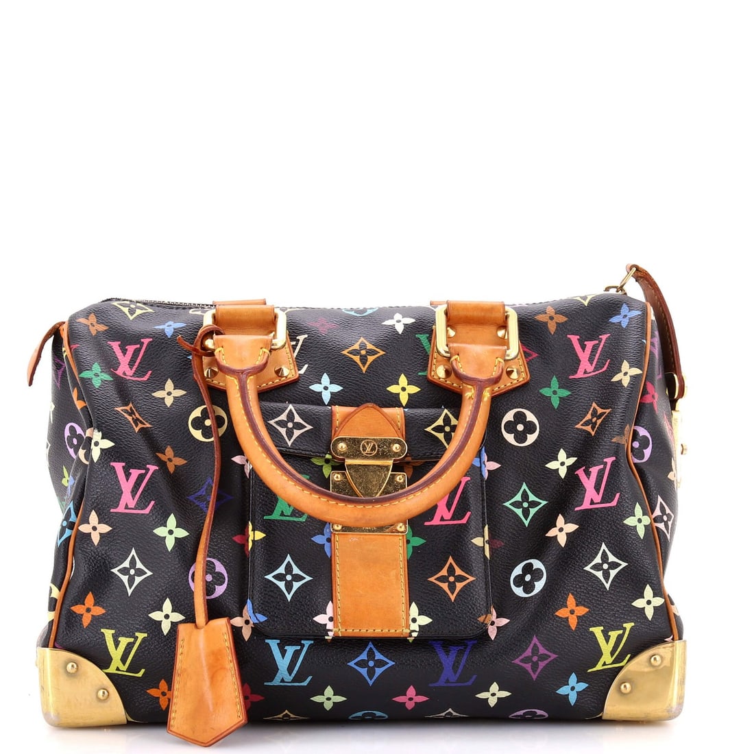 30 Louis Vuitton Speedy Handbag Monogram Multicolor (1 of 8)