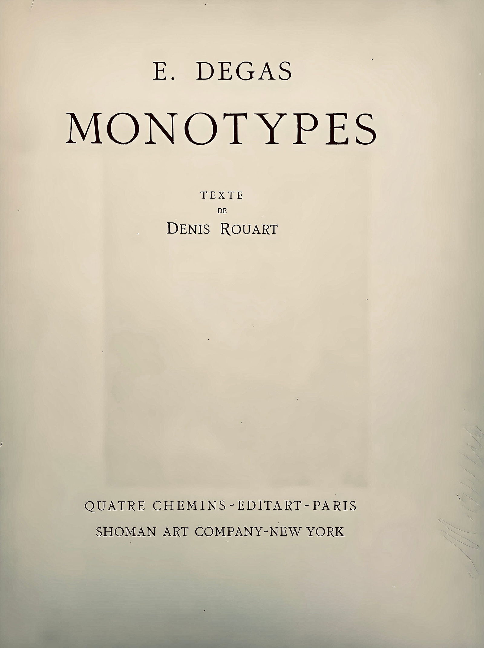 Monotype - Edgar Degas - Conversation - E. Degas Monotypes - 6