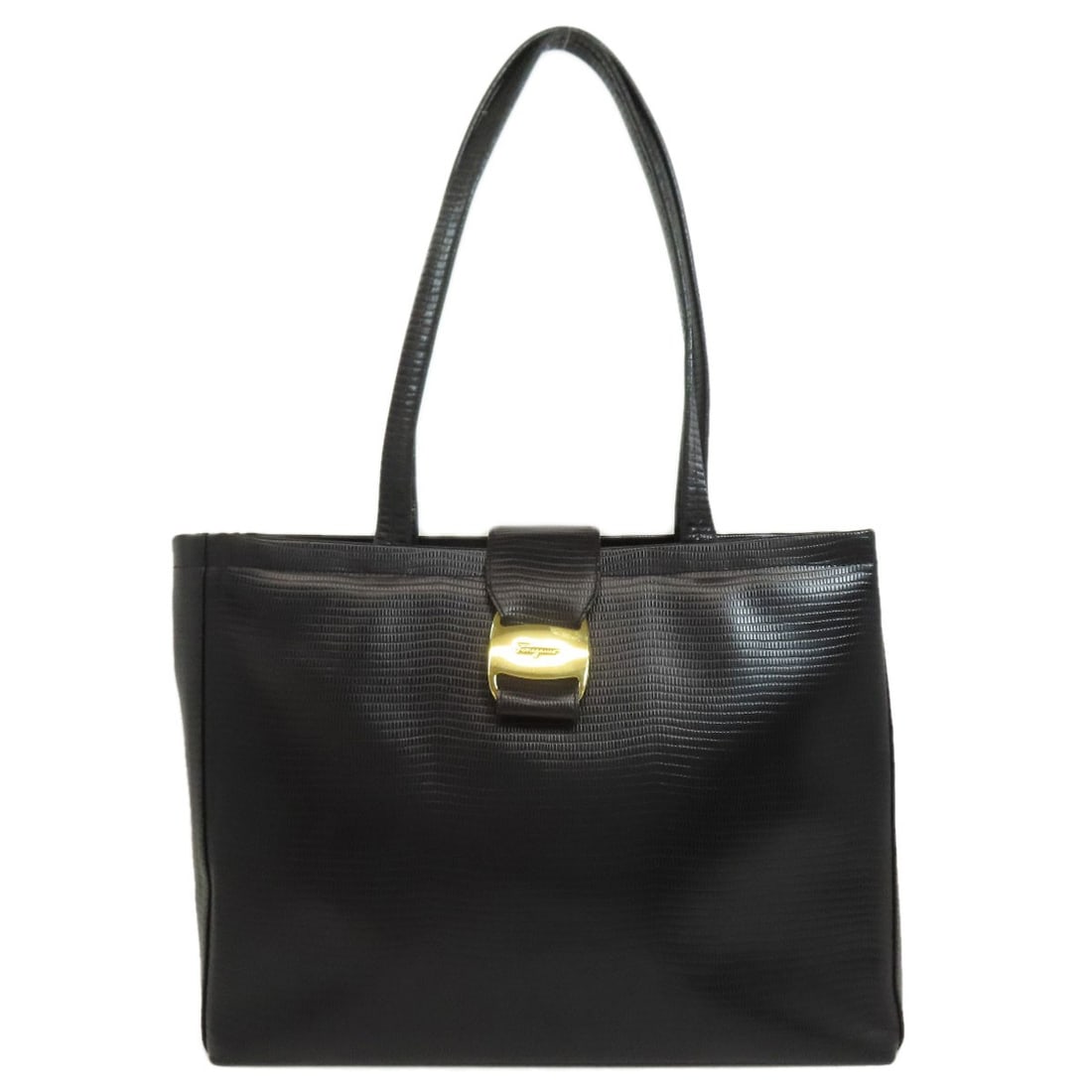 Leather Salvatore Ferragamo logo Tote Bag: Leather Salvatore Ferragamo logo Tote Bag This listing features Leather Salvatore Ferragamo logo Tote Bag. Item specifics are provided below. Item Specifics: Brand: Salvatore Ferragamo Style: Tote Bag