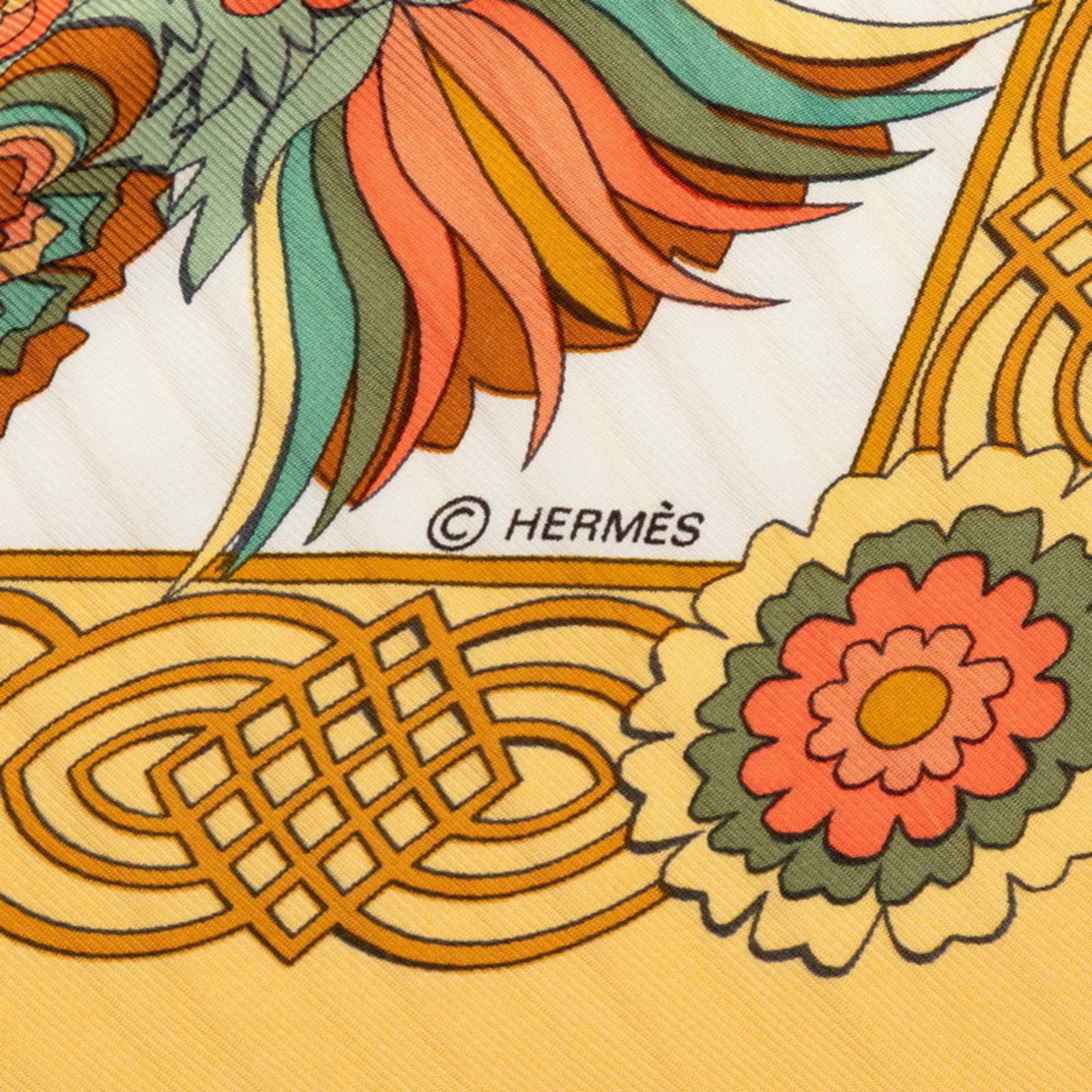 Silk Hermes Scarf - 7