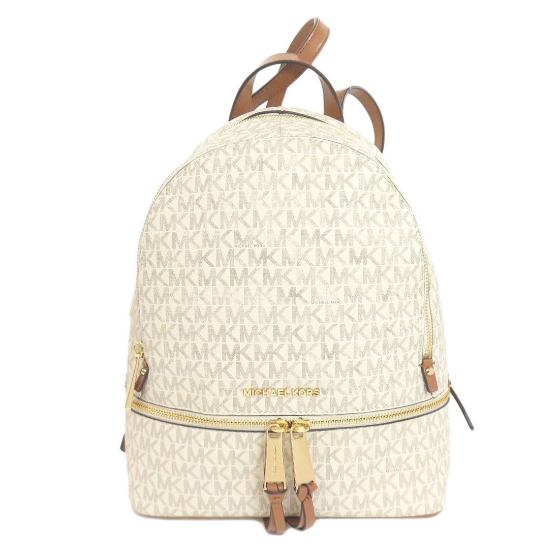 PVC Michael Kors Rear MK Signature Backpack Daypack: PVC Michael Kors Rear MK Signature Backpack Daypack This listing features PVC Michael Kors Rear MK Signature Backpack Daypack. Item specifics are provided below. Item Specifics: Brand: Michael Kors