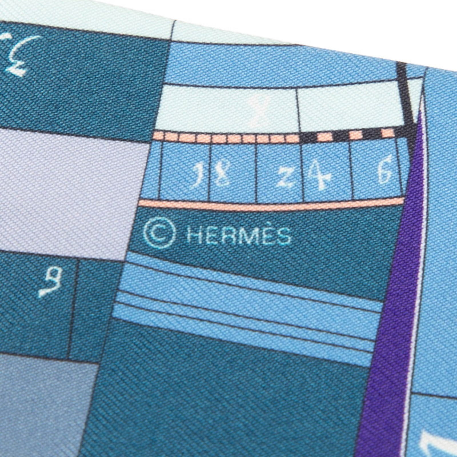 Silk Hermes Scarf - 4