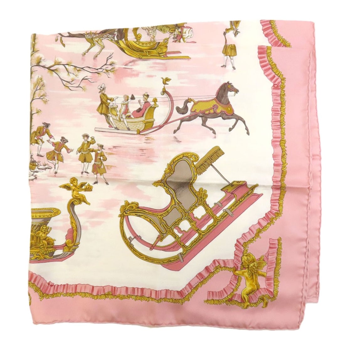 Silk HERMES Carre90 Sled and Skate Scarf (1 of 9)