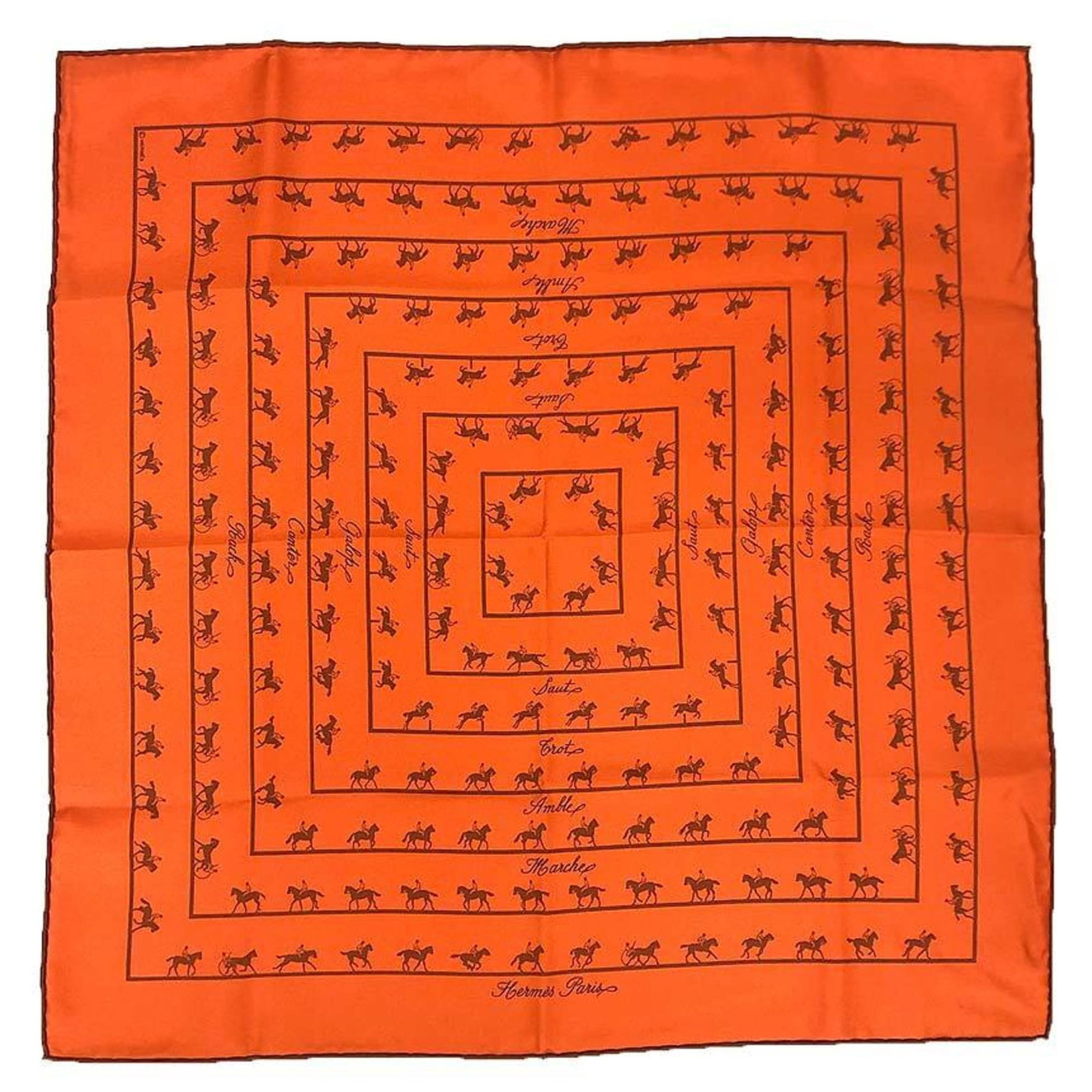 100% Hermes Scarf Silk (1 of 2)