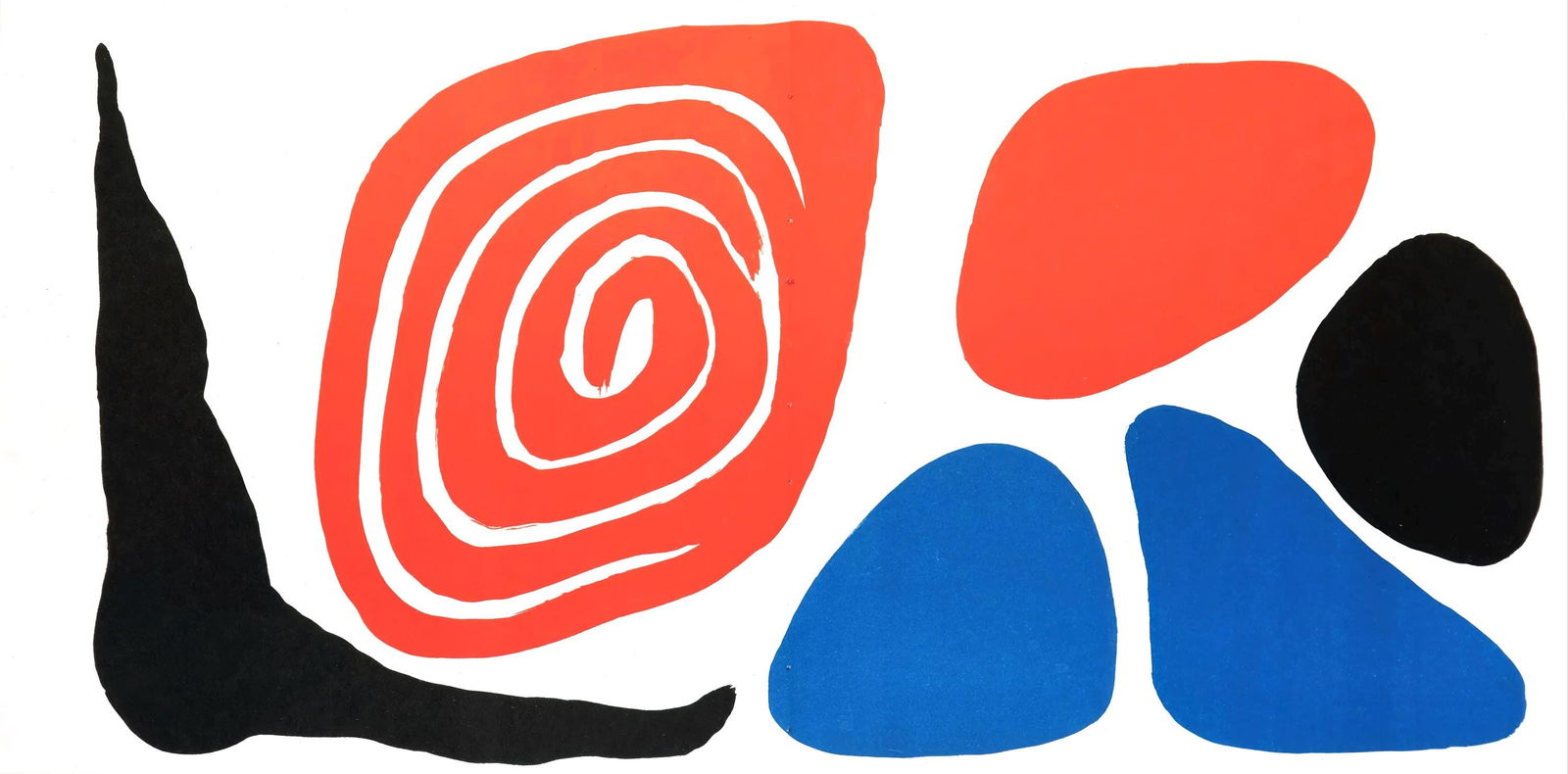 1972 - Alexander Calder - Untitled - from autobiographie - Lithograph (1 of 5)