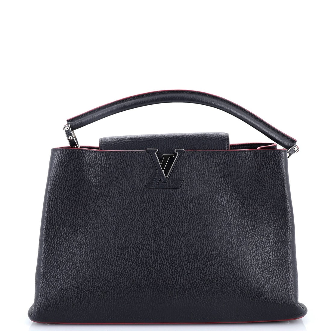MM Louis Vuitton Capucines Bag Leather: MM Louis Vuitton Capucines Bag Leather This listing features MM Louis Vuitton Capucines Bag Leather. Item specifics are provided below. Item Specifics: Brand: Louis Vuitton Exterior Material: