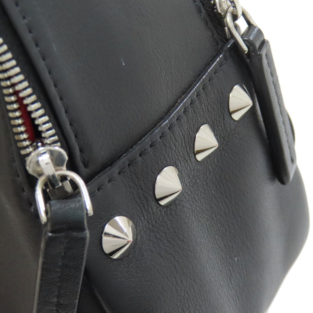 Leather MCM Studs Backpack Daypack - 19