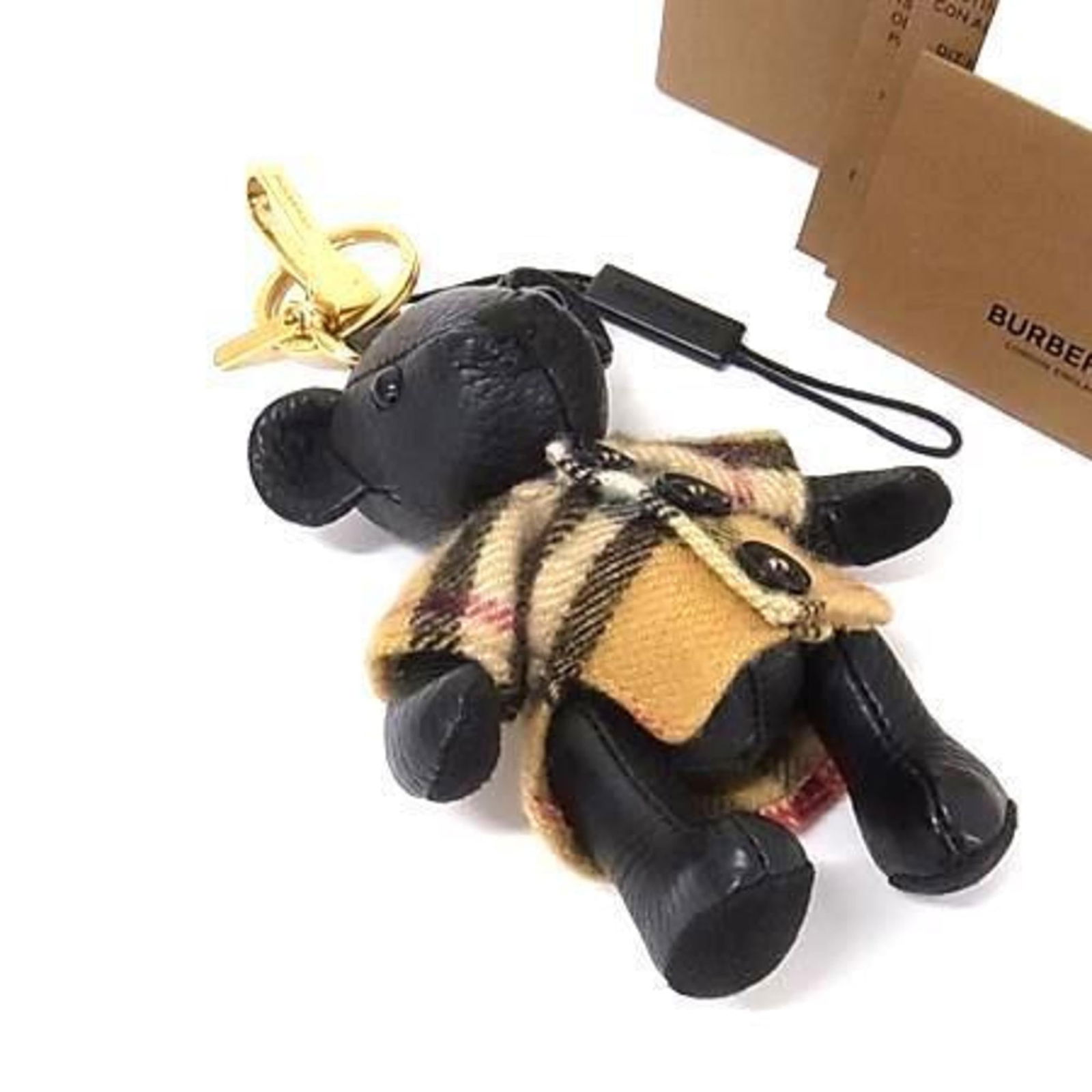 Leather Burberry Keyring (1 of 4)