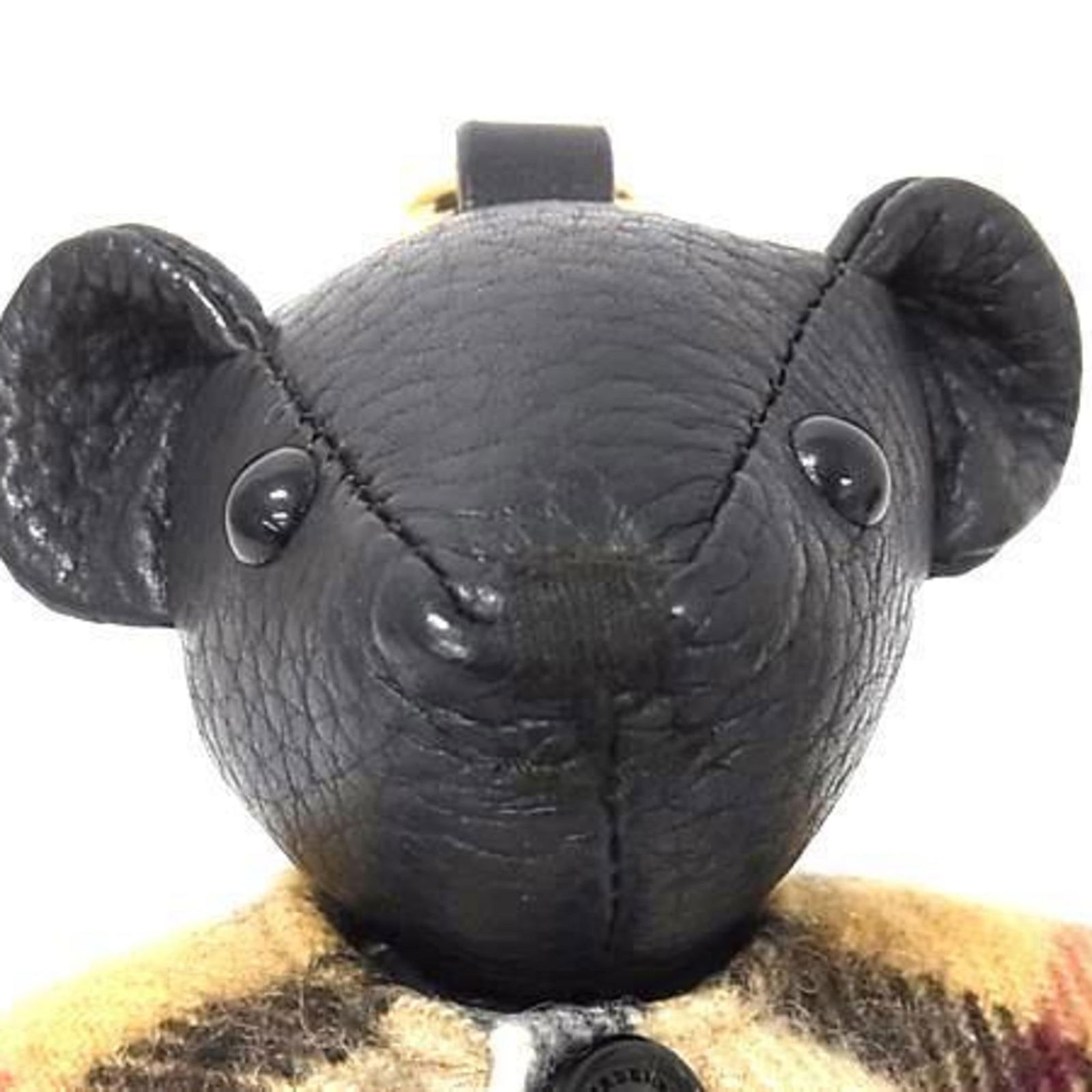 Leather Burberry Keyring - 4