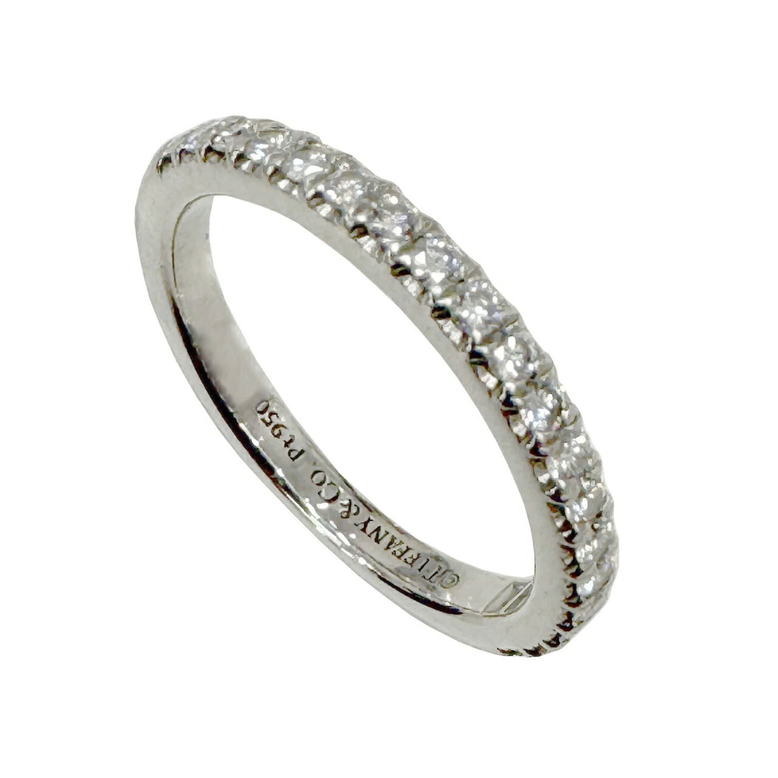 950 Tiffany Band Ring Platinum: 950 Tiffany Band Ring Platinum This listing features 950 Tiffany Band Ring Platinum. Item specifics are provided below. Item Specifics: Brand: Tiffany Type: Band Ring Gender: Women Color: Silver Mater