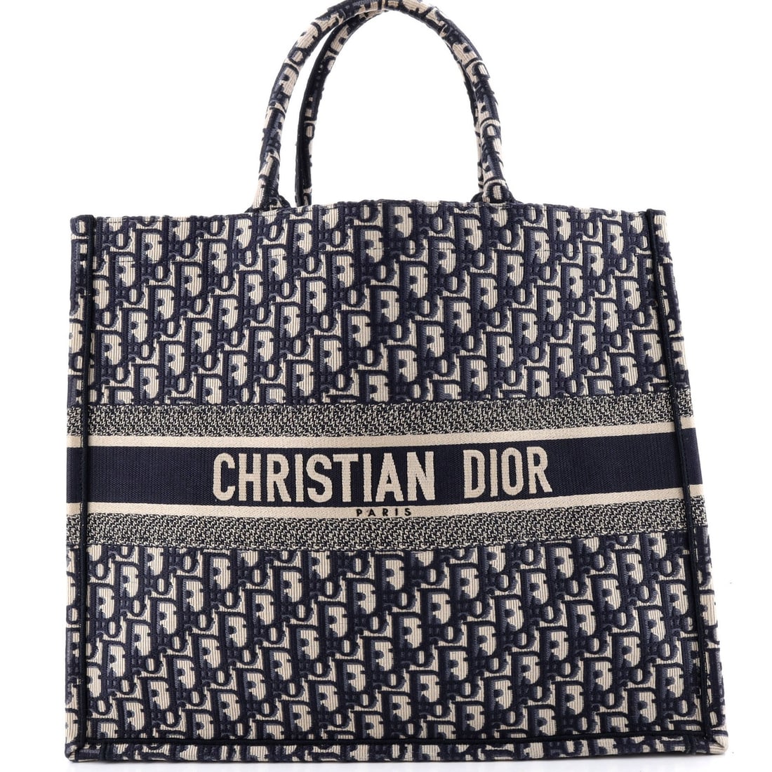 Large Christian Dior Book Tote Oblique Canvas (1 of 5)