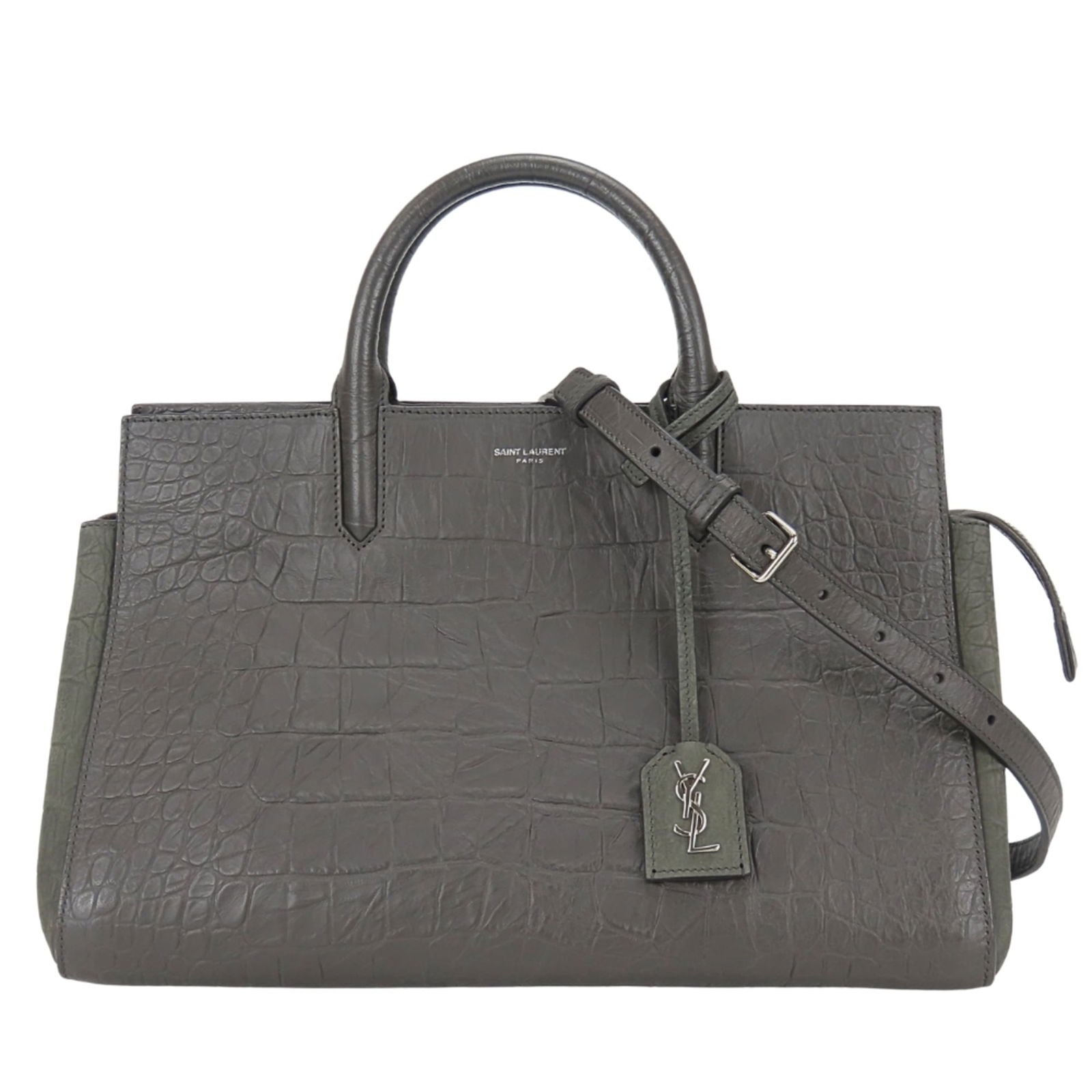 Leather Yves Saint Laurent Handbag: Leather Yves Saint Laurent Handbag This listing features Leather Yves Saint Laurent Handbag. Item specifics are provided below. Item Specifics: Brand: Yves Saint Laurent Type: Handbag Material: