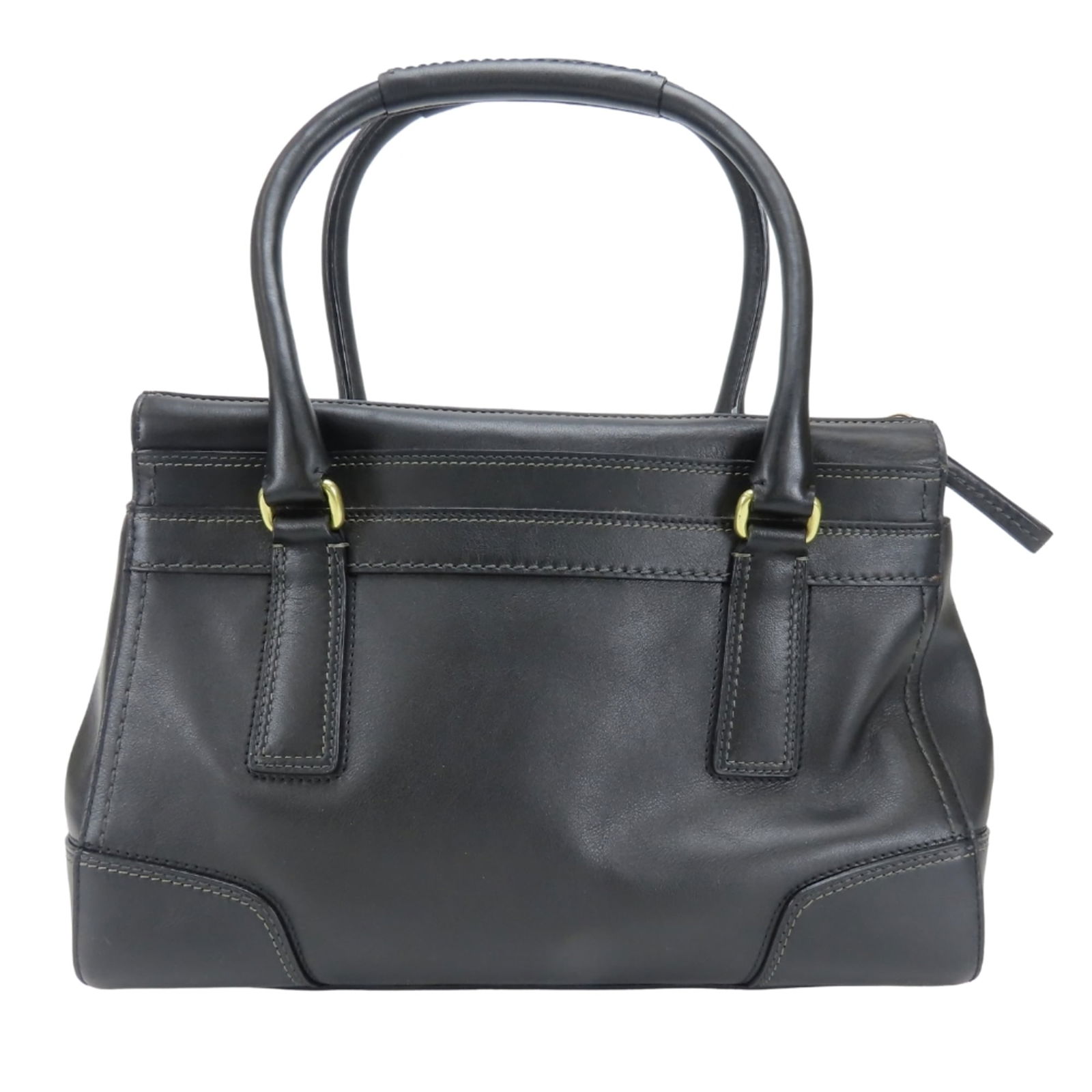 Leather Coach Handbag - 4