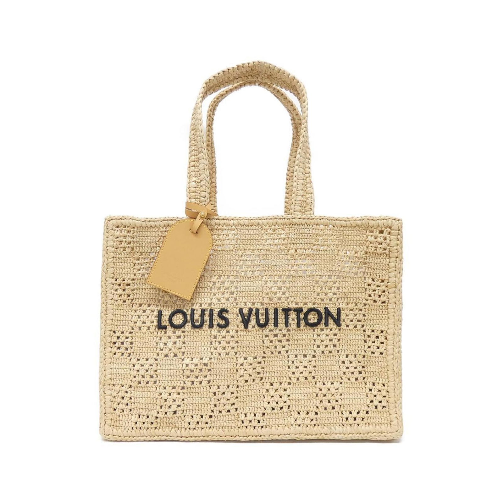 Raffia Louis Vuitton Handbag: Raffia Louis Vuitton Handbag This listing features Raffia Louis Vuitton Handbag. Item specifics are provided below. Item Specifics: Brand: Louis Vuitton Type: Handbag Material: Raffia Color: Beige,