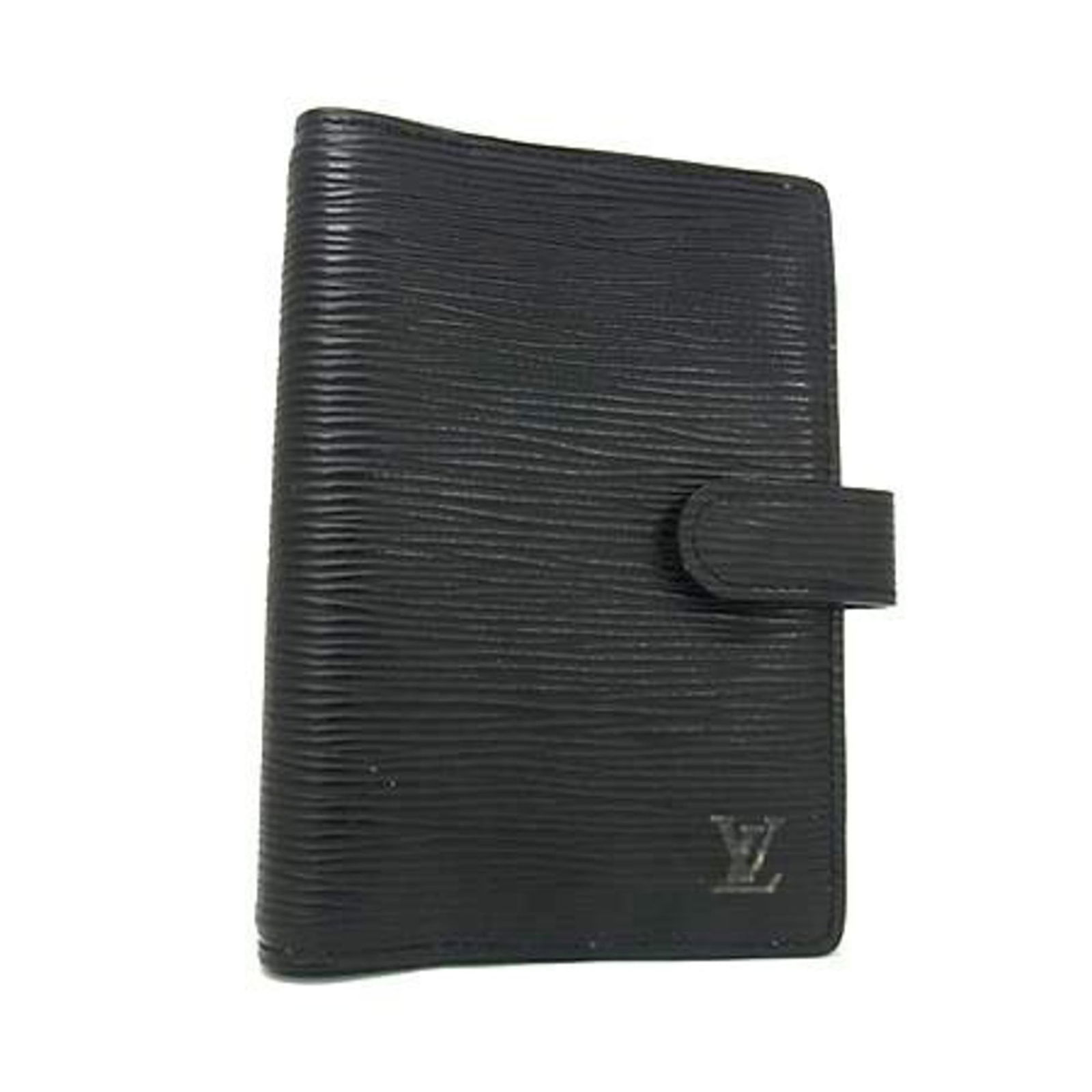 Women LOUIS VUITTON Agenda PM Notebook Cover R20052 Noir (Black) Epi Leather 6-Hole Style for Men (1 of 4)