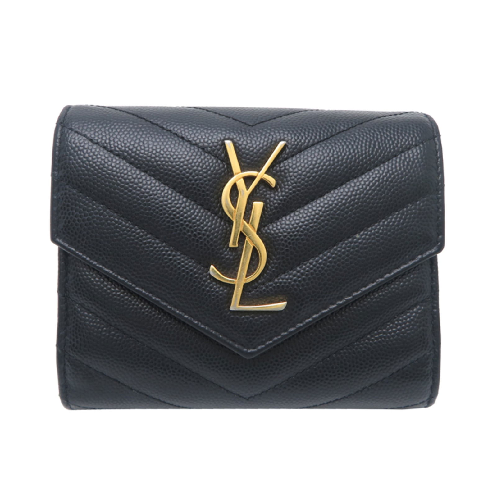 Leather Saint Laurent Wallet (Tri-Fold): Leather Saint Laurent Wallet (Tri-Fold) This listing features Leather Saint Laurent Wallet (Tri-Fold). Item specifics are provided below. Item Specifics: Brand: Saint Laurent Type: Wallet (Tri-Fold) G