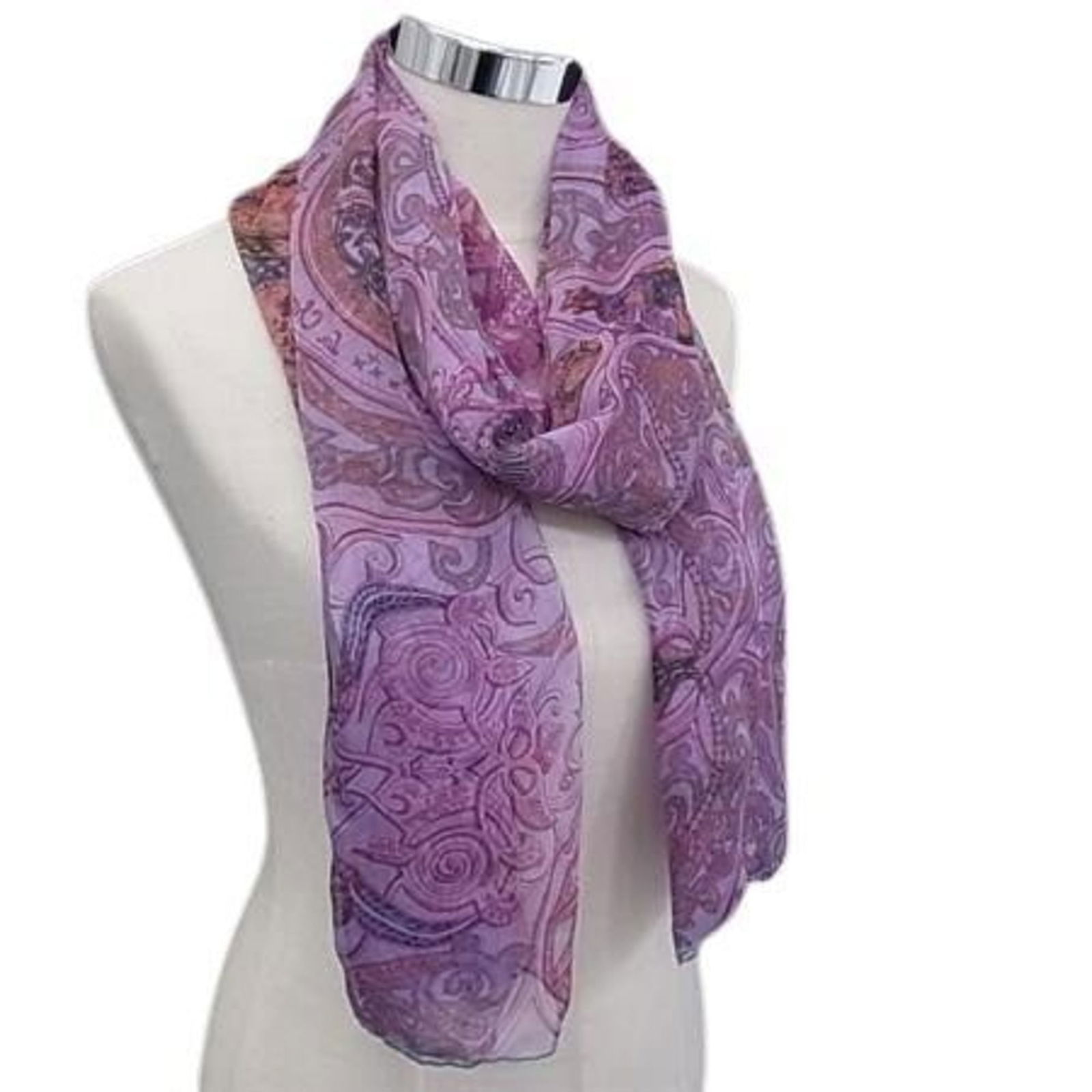 100% Hermes Stole Silk (1 of 3)