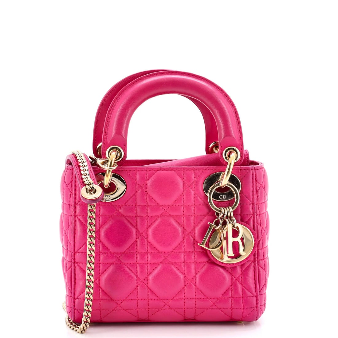 Mini Christian Dior Lady Dior Bag Cannage Quilt Lambskin: Mini Christian Dior Lady Dior Bag Cannage Quilt Lambskin This listing features Mini Christian Dior Lady Dior Bag Cannage Quilt Lambskin. Item specifics are provided below. Item Specifics: Brand: Chris