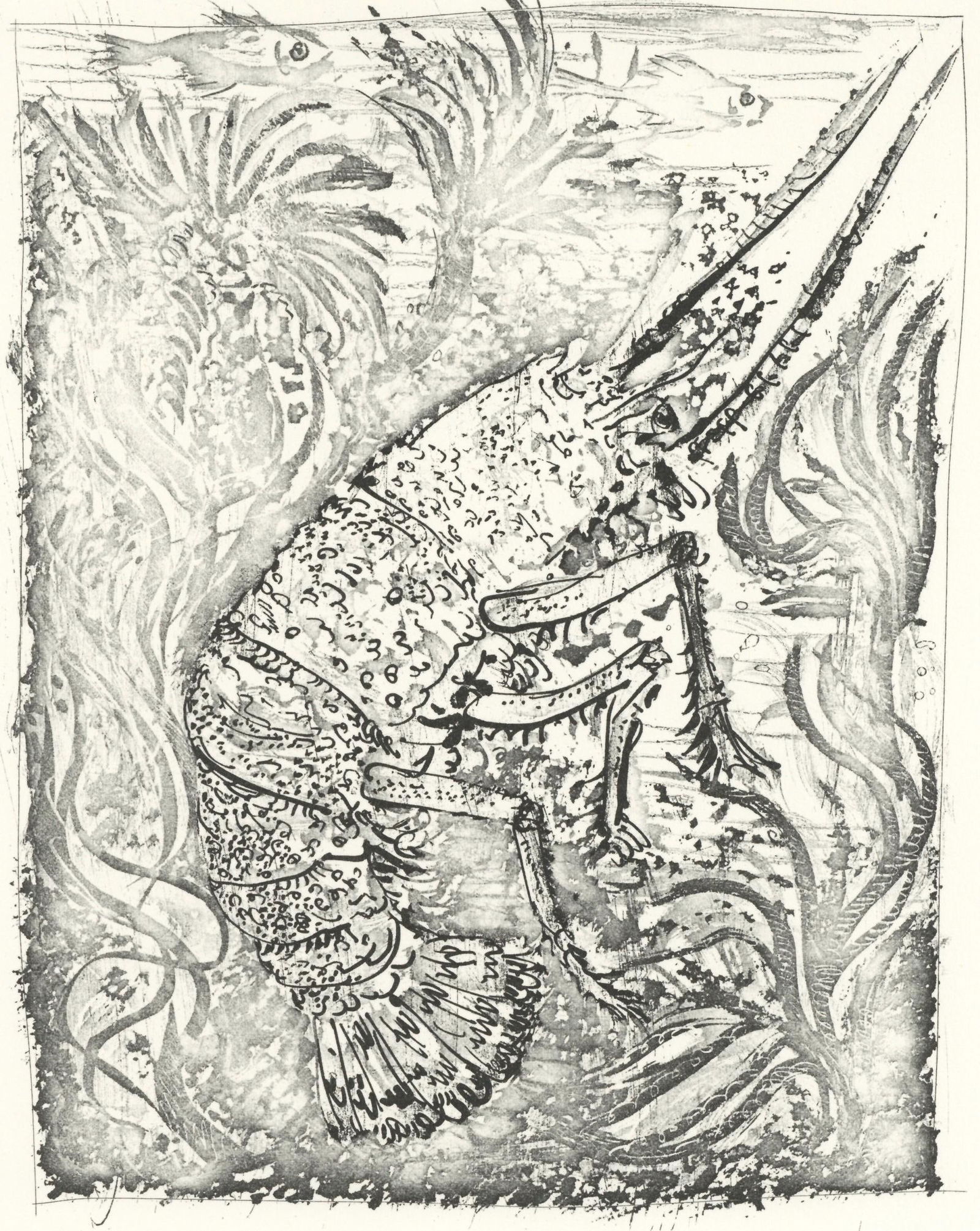 Lithograph - Pablo Picasso - La Langouste (The Lobster) (Orozco p.82) - Histoire naturelle (1 of 10)