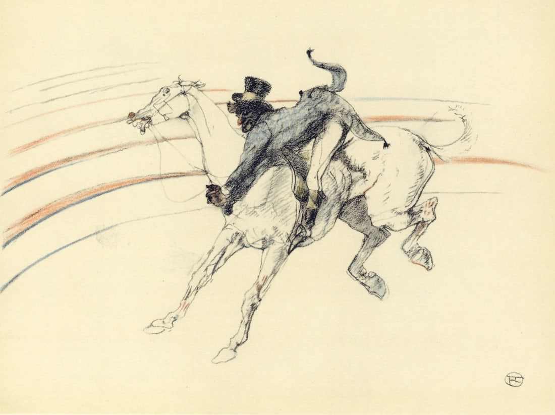 Lithograph - Henri de Toulouse-Lautrec - Chocolat - scene - The Circus by Toulouse-Lautrec (1 of 7)