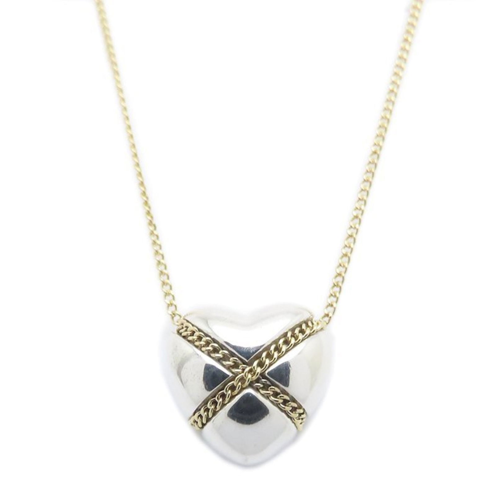 295052 - TIFFANY & Co. Tiffany Cross Heart Necklace in SV925 and 18KYG - Women's: 295052 - TIFFANY & Co. Tiffany Cross Heart Necklace in SV925 and 18KYG - Women's This listing features 295052 - TIFFANY & Co. Tiffany Cross Heart Necklace in SV925 and 18KYG - Women's. Item specifics