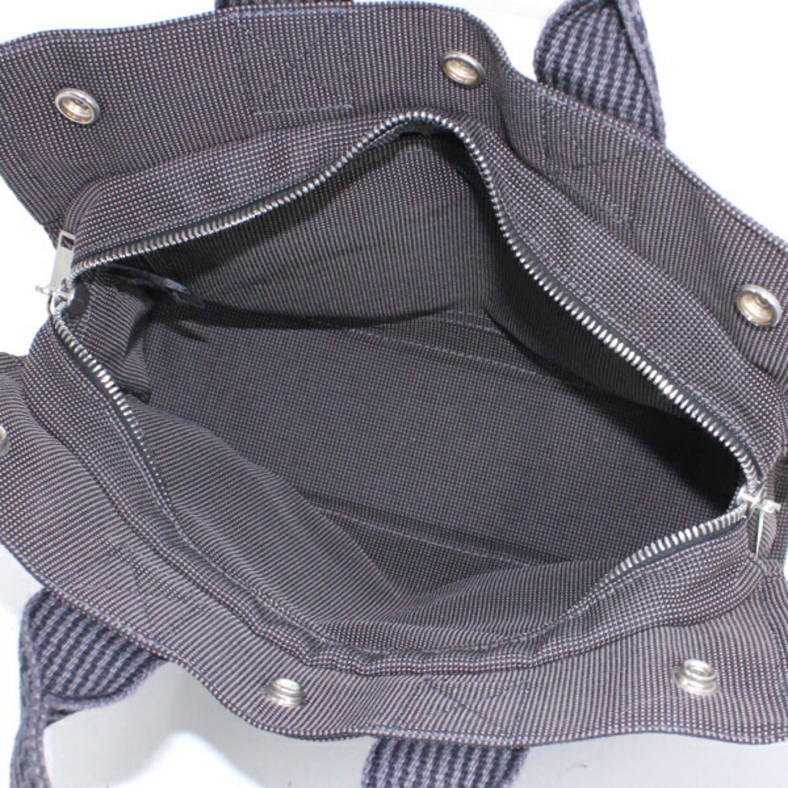 Canvas Hermes Handbag - 11