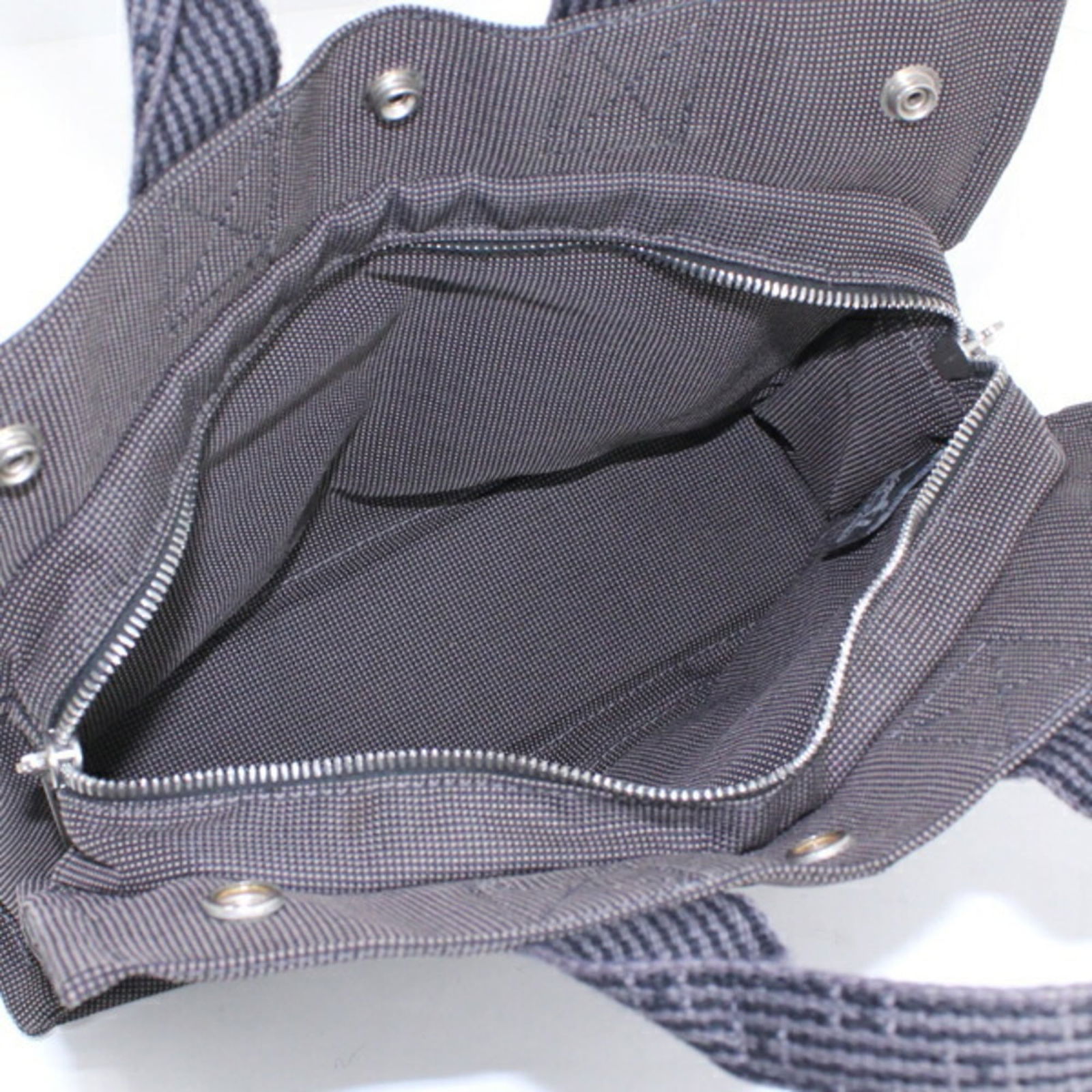 Canvas Hermes Handbag - 12