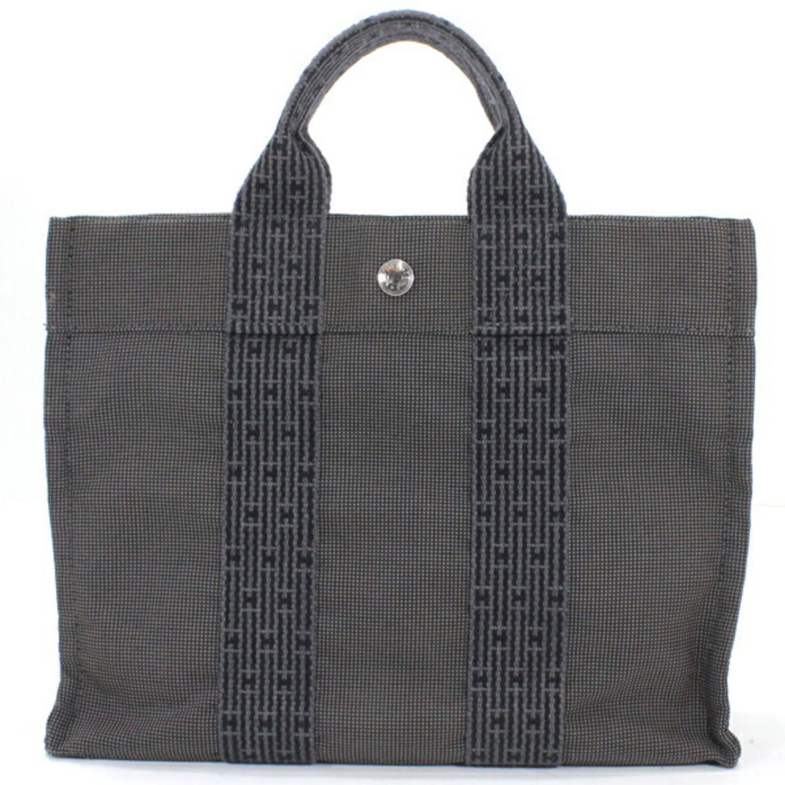 Canvas Hermes Handbag - 2
