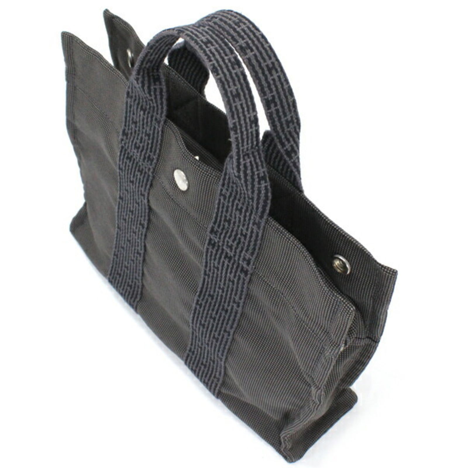 Canvas Hermes Handbag - 3