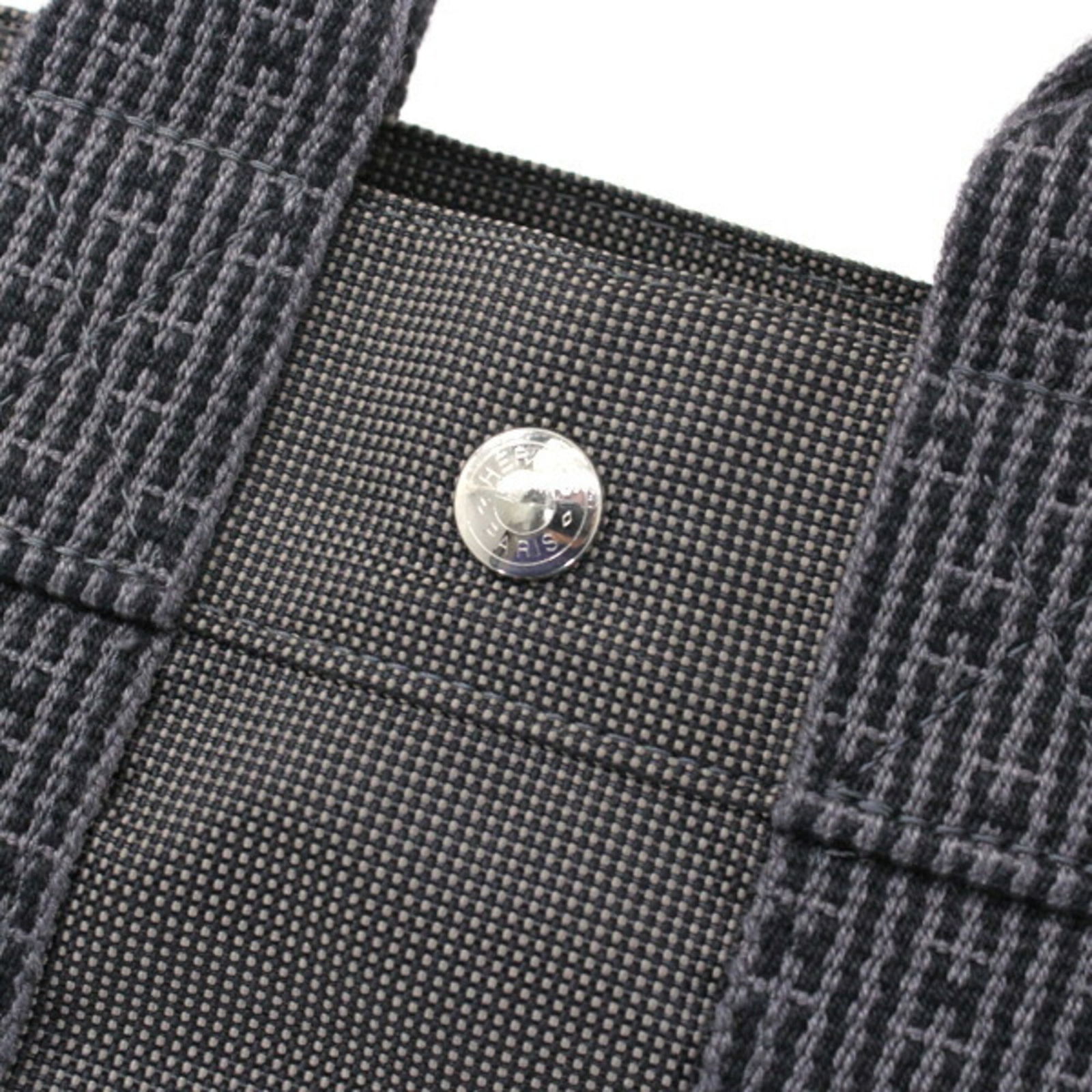 Canvas Hermes Handbag - 6