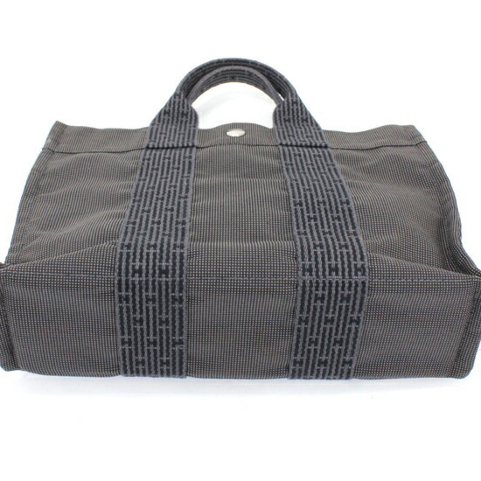 Canvas Hermes Handbag - 7