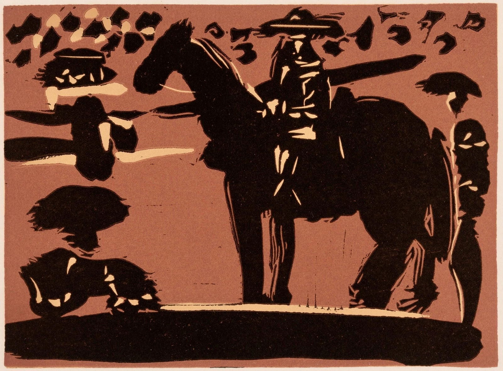 Linocut - Pablo Picasso - Picador (Orozco 214) - Grabados al linleo (1 of 7)